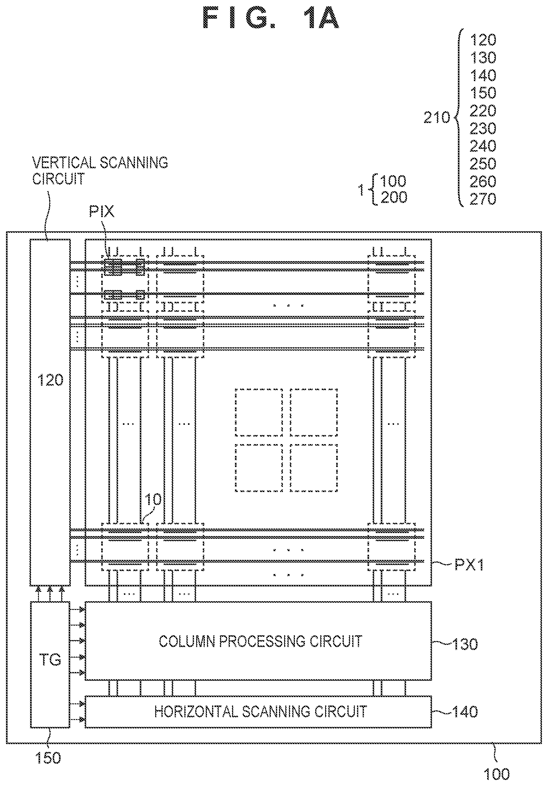 Patent US11785356 Figure 1 – Photoelectric conversion device with mask circuits