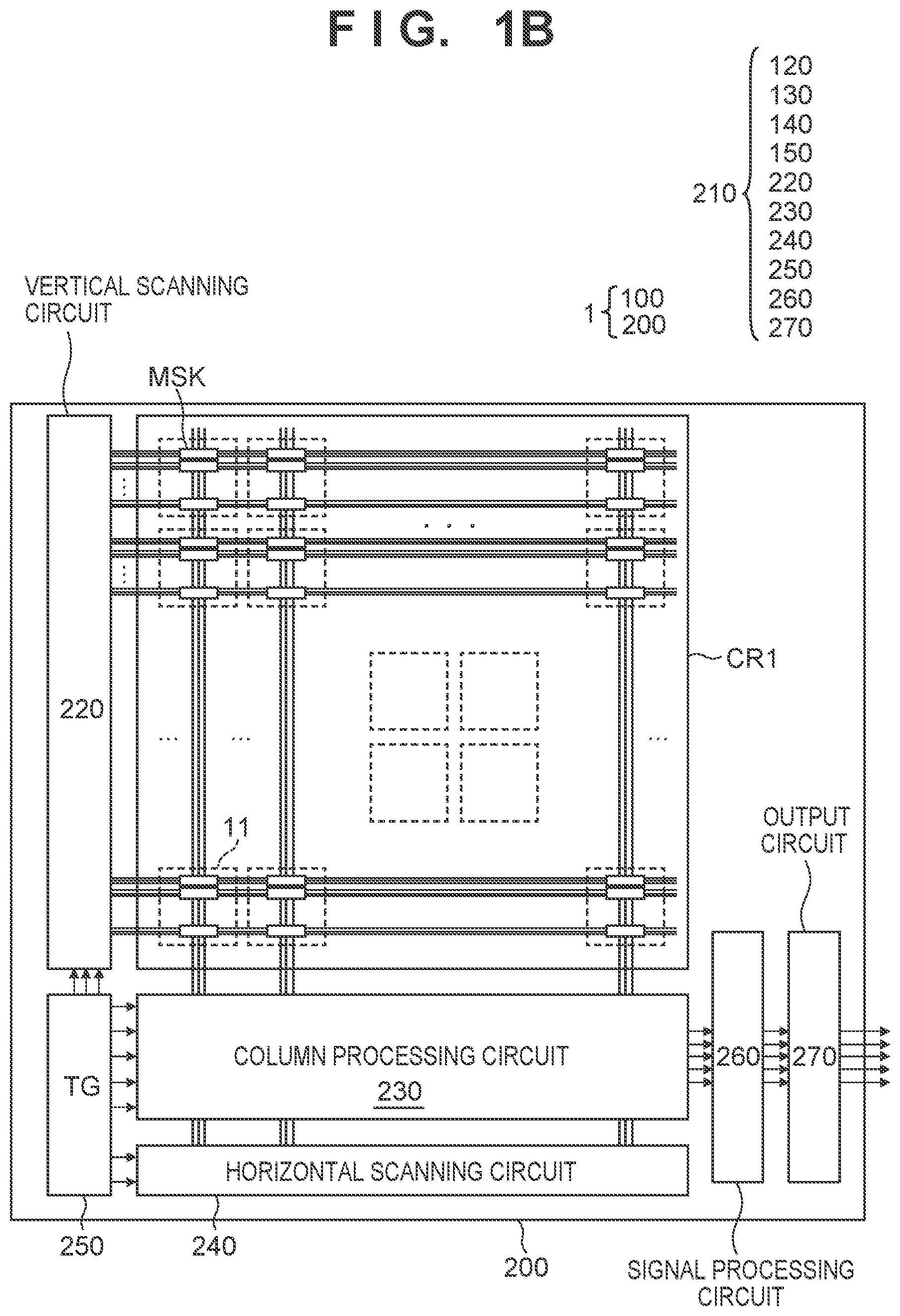 Patent US11785356 Figure 2 – Photoelectric conversion device with mask circuits