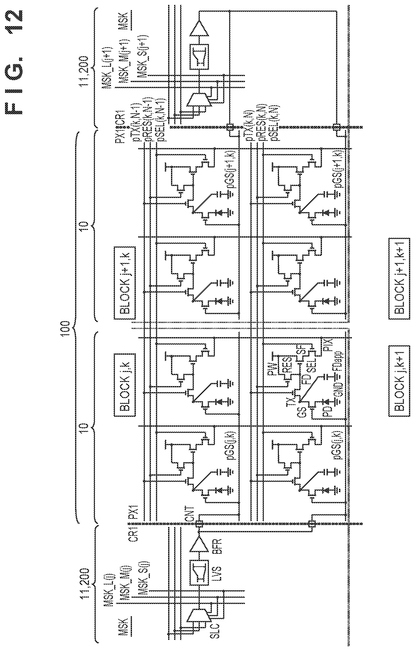 Patent US11785356 Figure 18 – Photoelectric conversion device with mask circuits