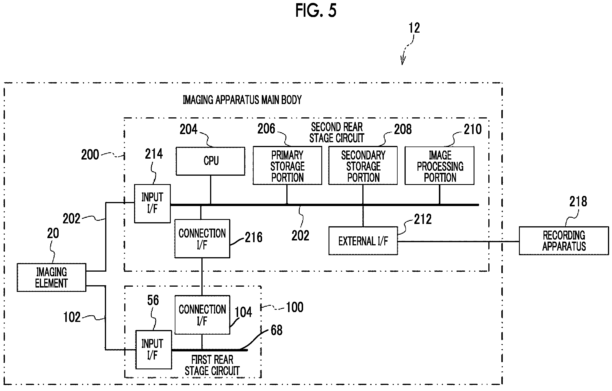 Patent US11785362 Figure 4 – Imaging element with output circuit that outputs to first and second circuits, imaging apparatus, image data output method, and program