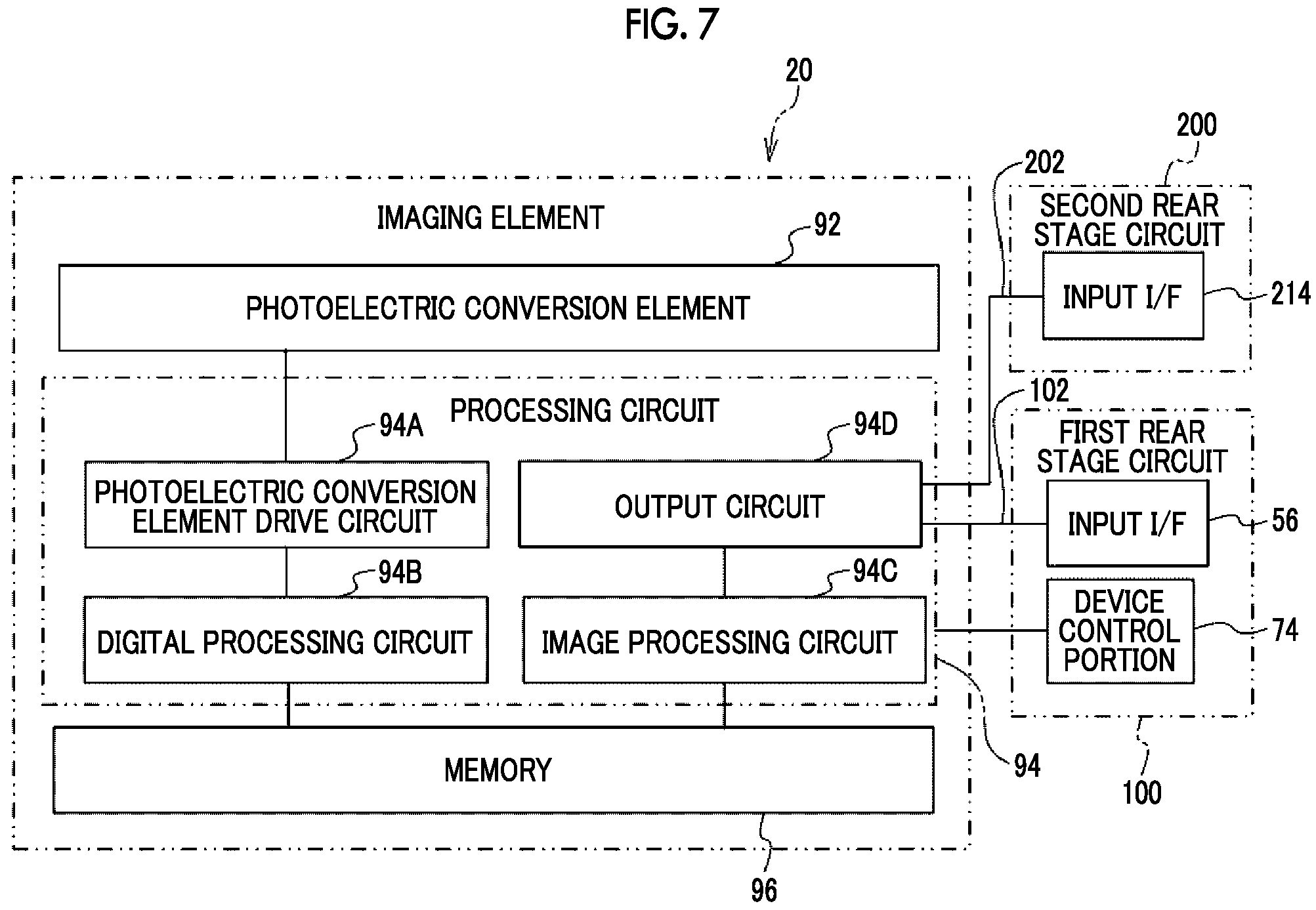 Patent US11785362 Figure 6 – Imaging element with output circuit that outputs to first and second circuits, imaging apparatus, image data output method, and program