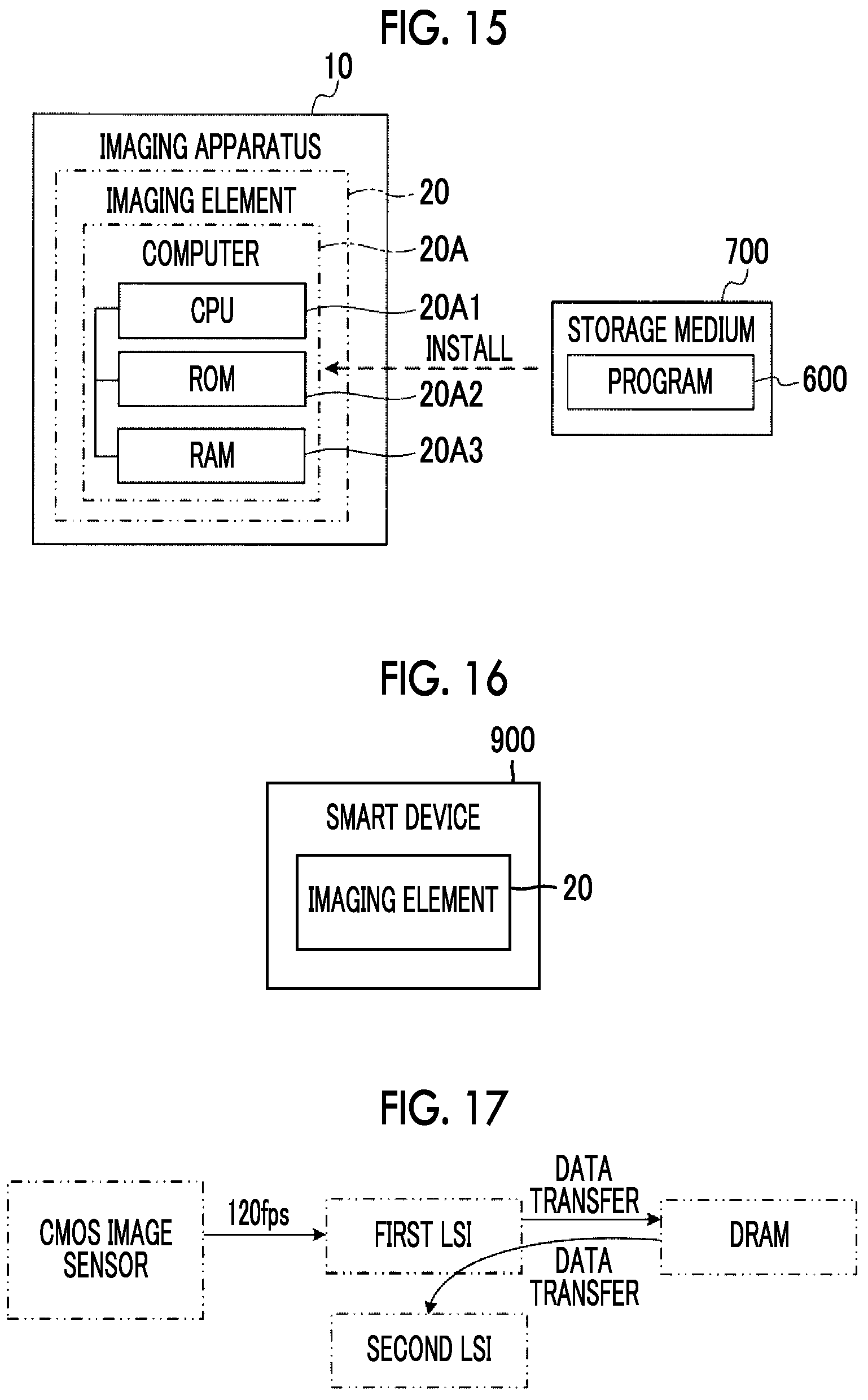 Patent US11785362 Figure 14 – Imaging element with output circuit that outputs to first and second circuits, imaging apparatus, image data output method, and program