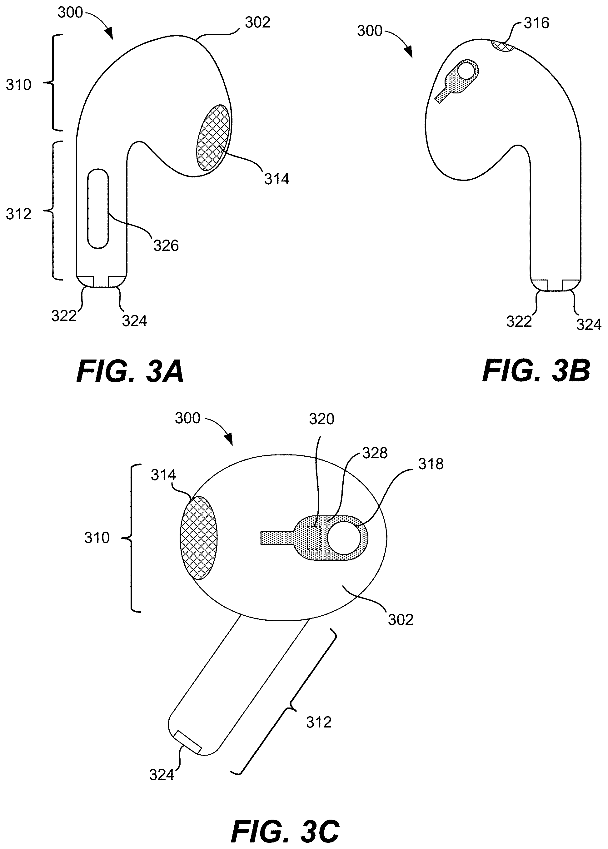 Patent US11785372 Figure 3 – Wireless listening device