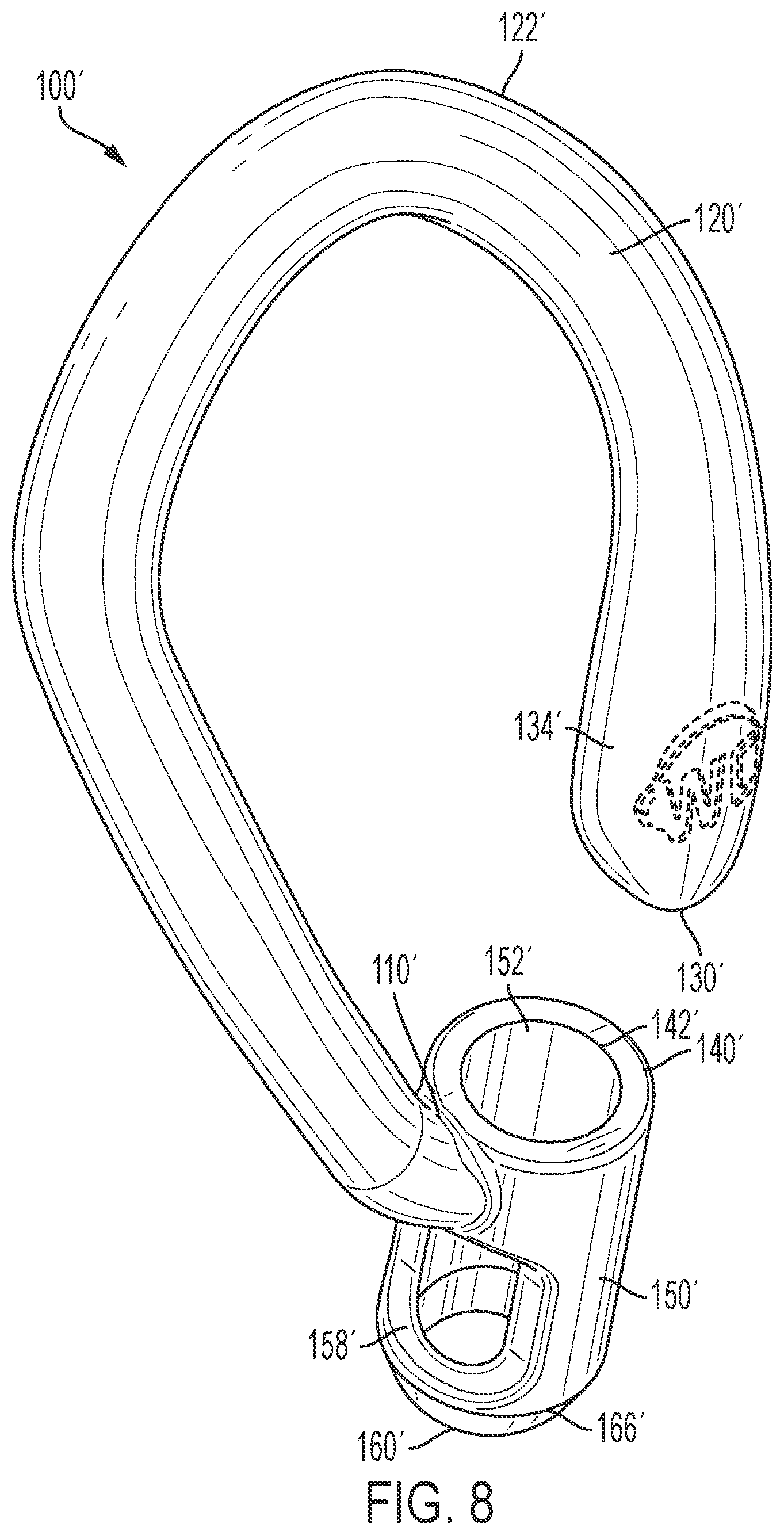 Patent US11785373 Figure 6 – Ear hooks