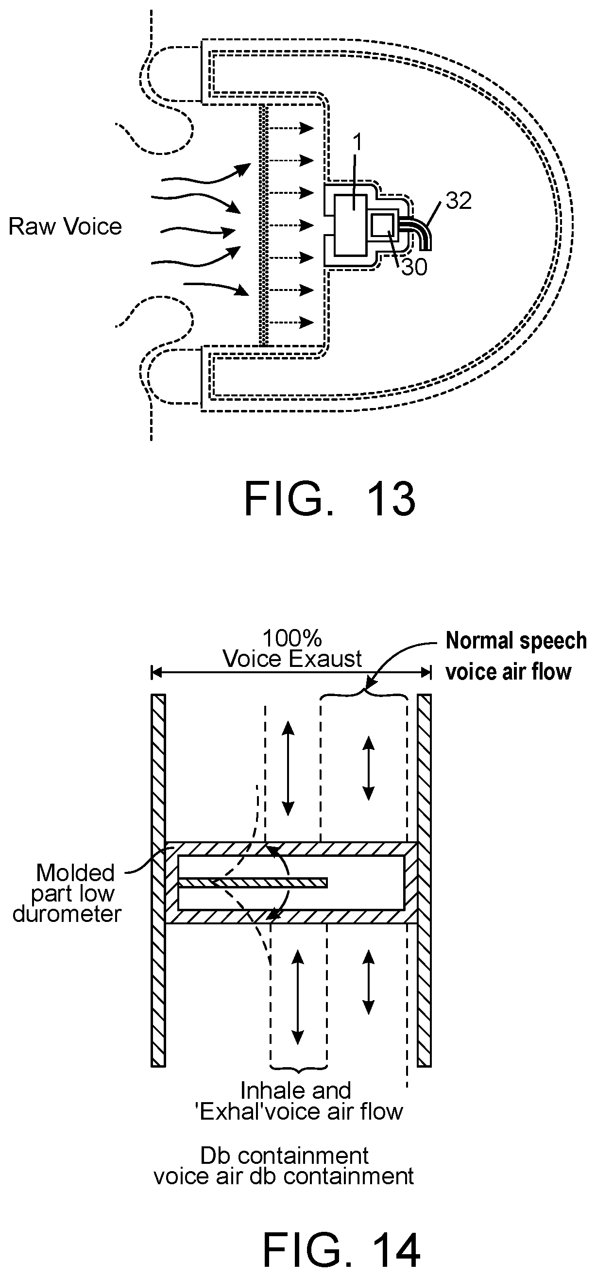 Patent US11785375 Figure 10 – Precisely controlled microphone acoustic attenuator with protective microphone enclosure