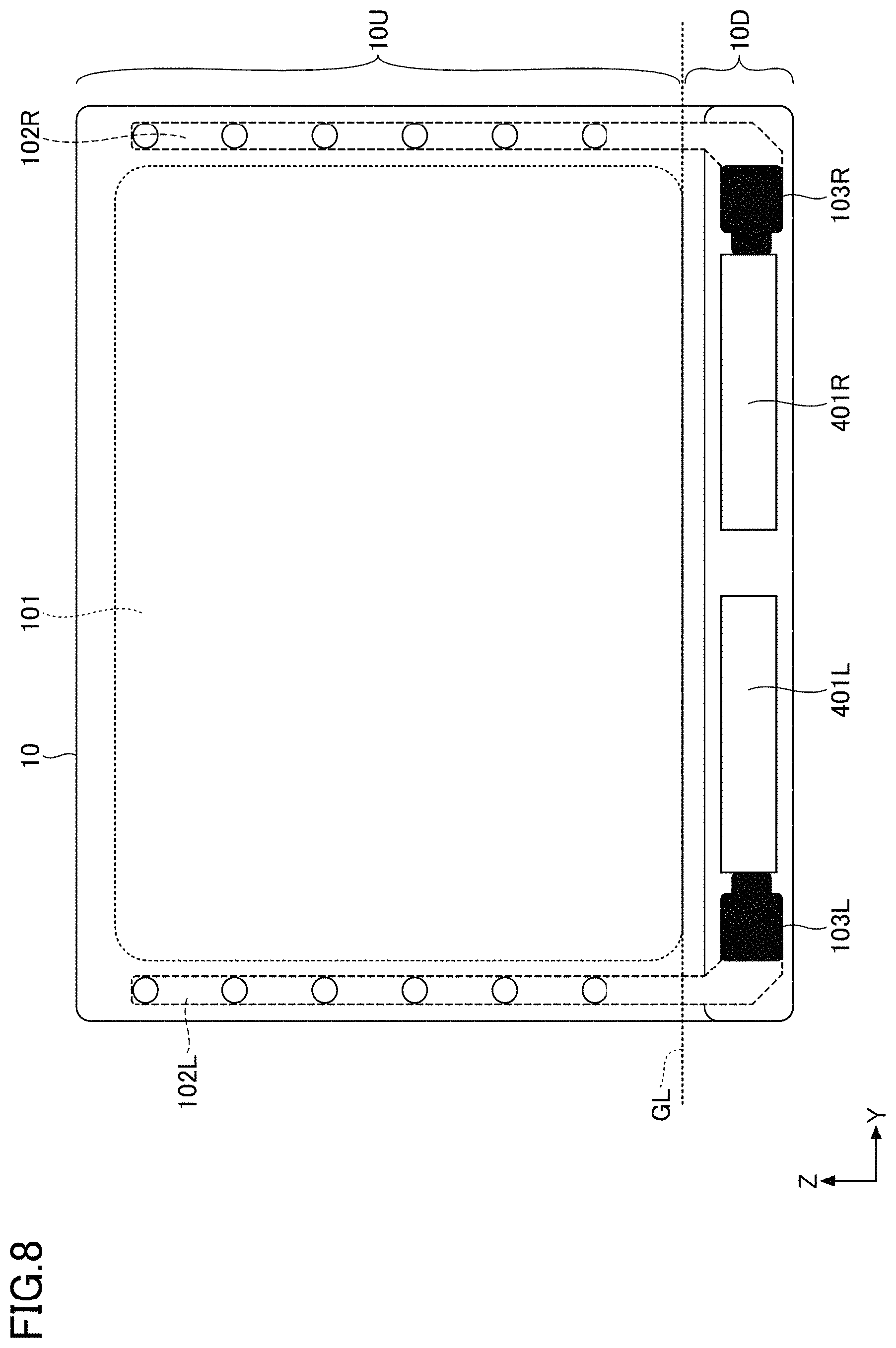Patent US11785377 Figure 8 – Display apparatus and acoustic apparatus
