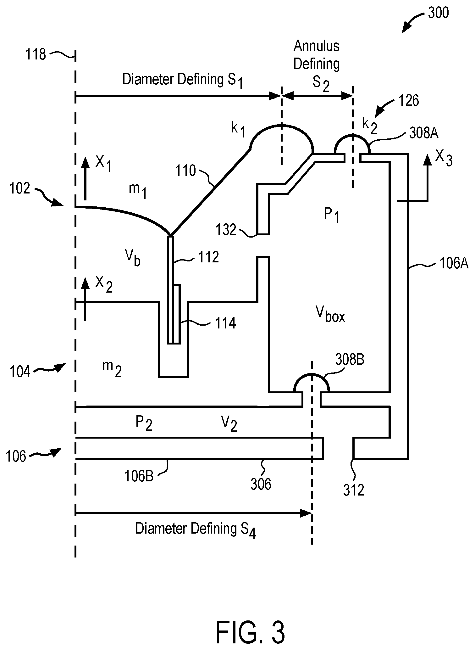 Patent US11785379 Figure 3 – Vibration and force cancelling transducer assembly