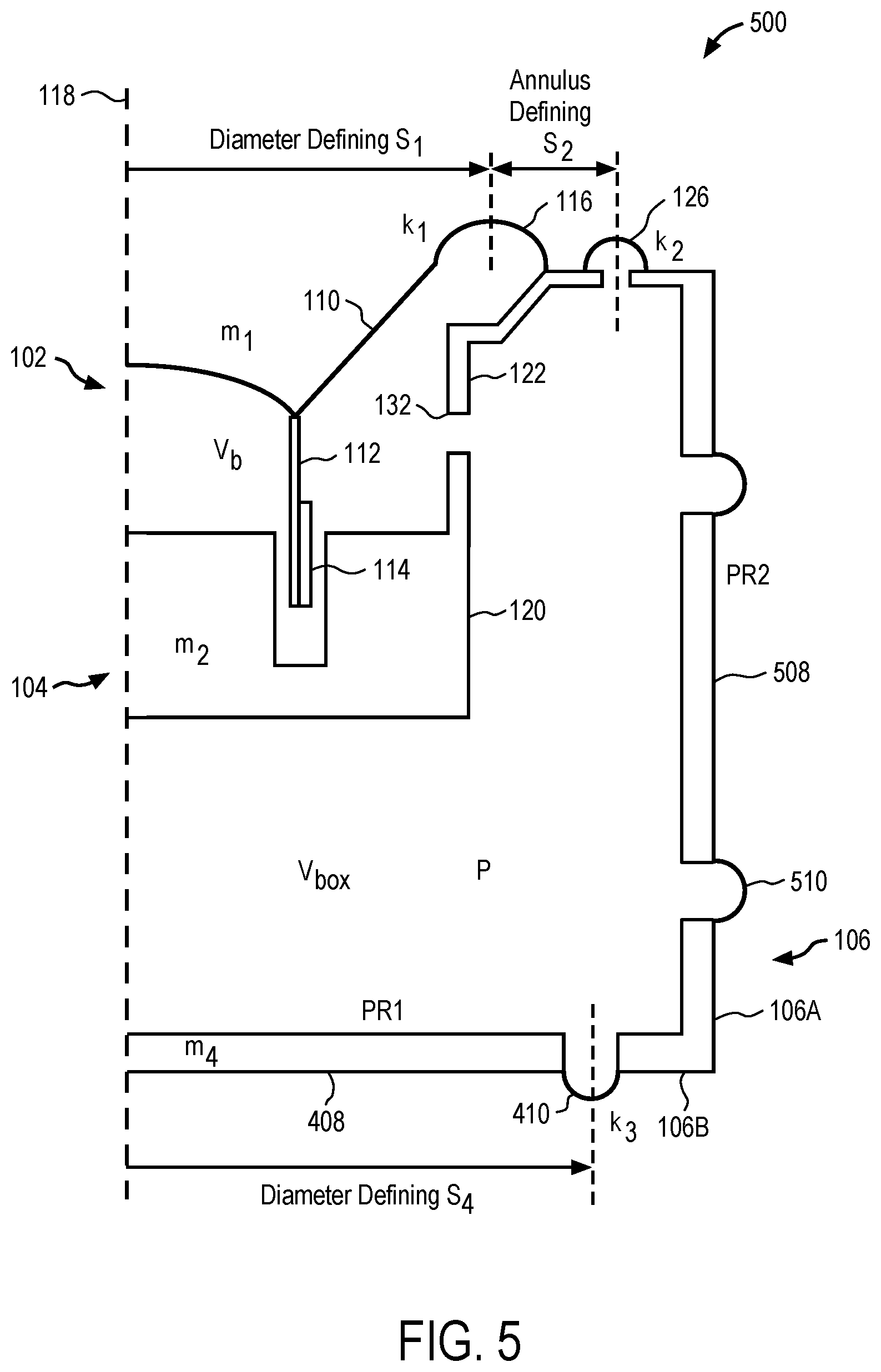 Patent US11785379 Figure 5 – Vibration and force cancelling transducer assembly