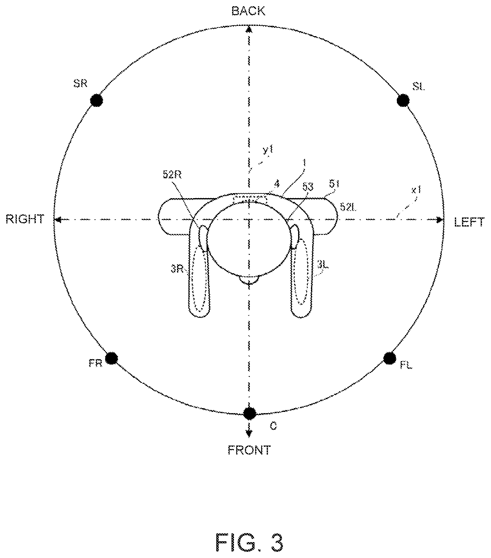 Patent US11785385 Figure 3 – Shoulder-mounted speaker, sound image localization method, and non-transitory computer-readable medium