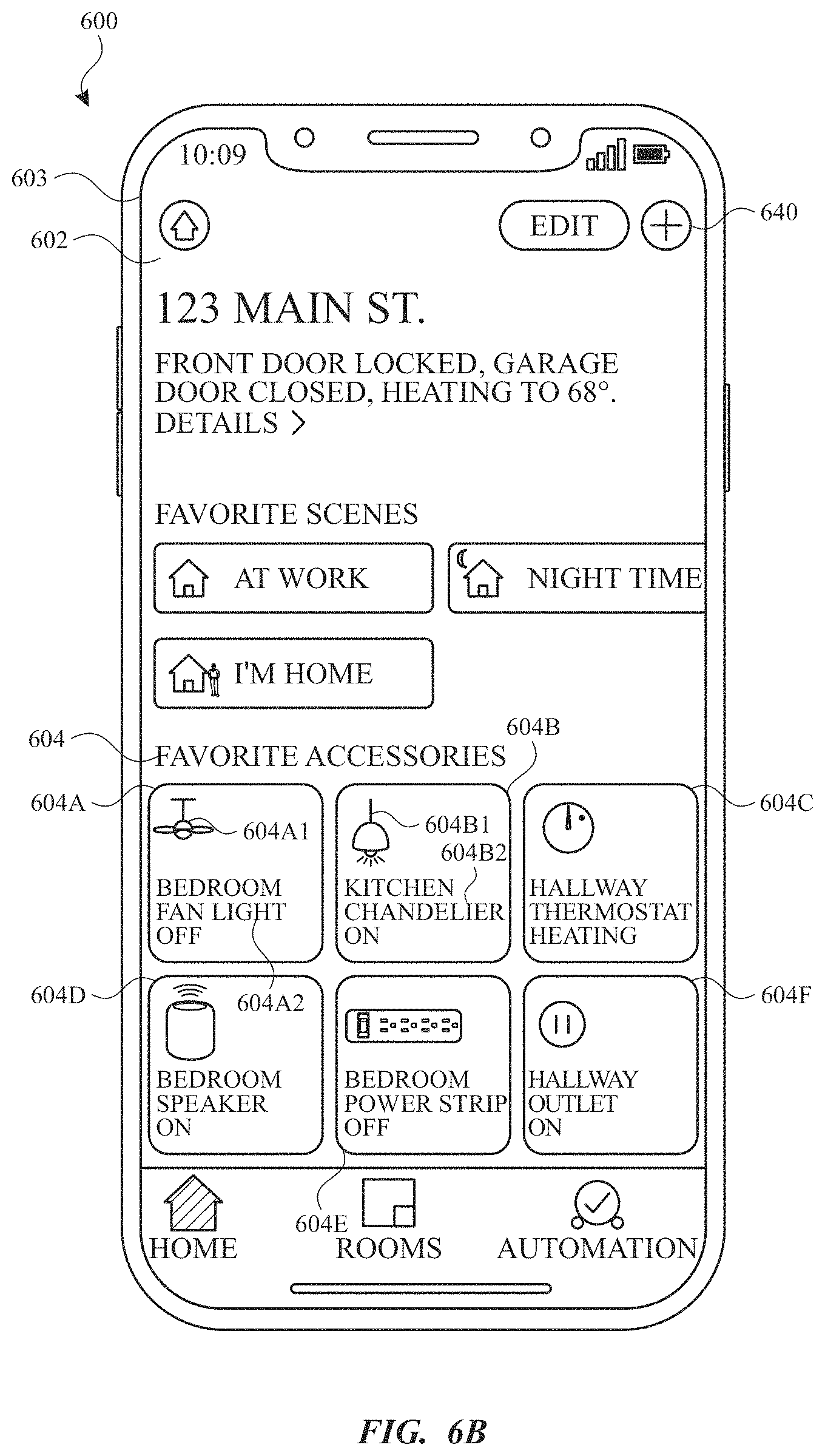 Patent US11785387 Figure 19 – User interfaces for managing controllable external devices