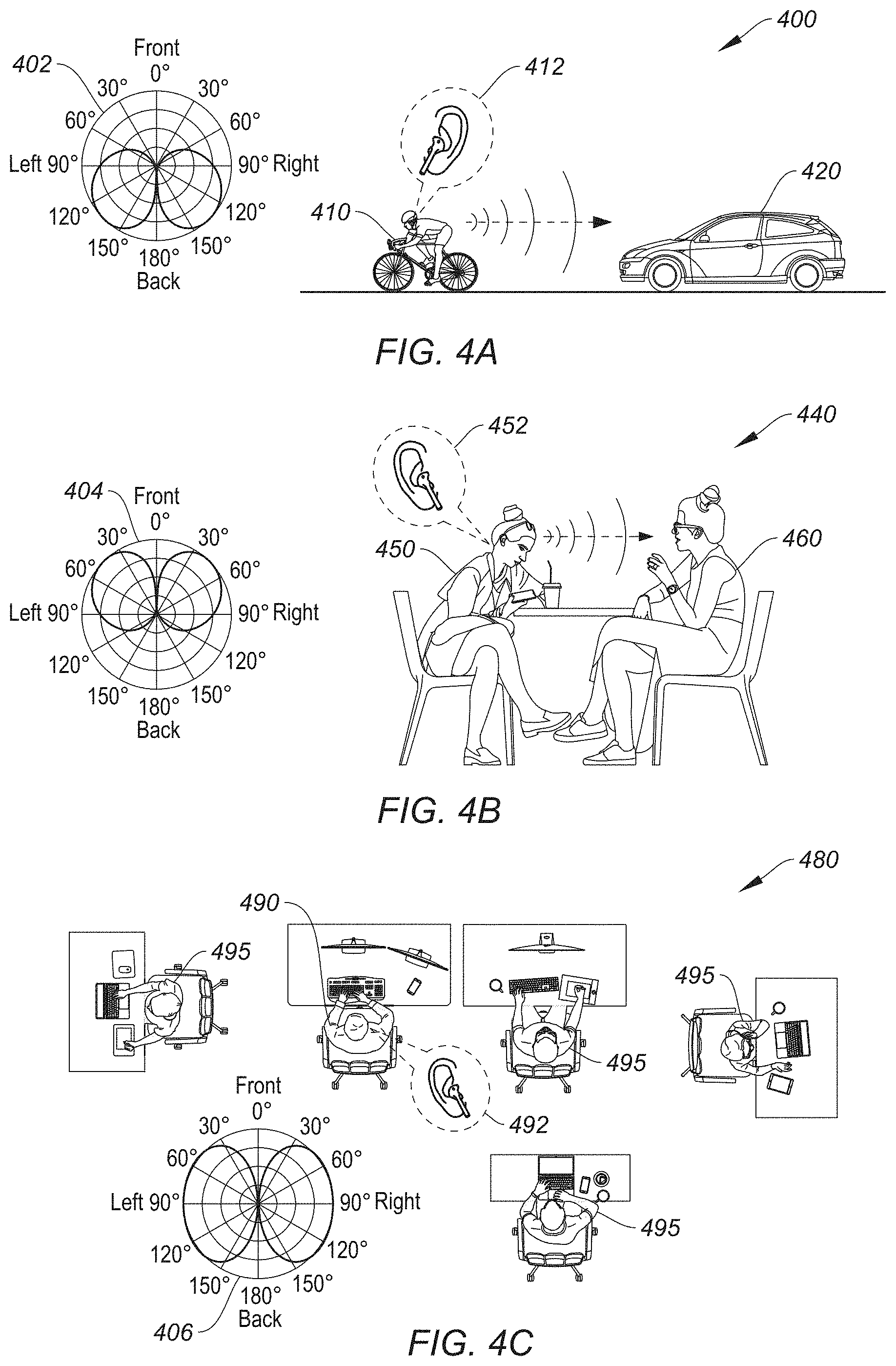 Patent US11785389 Figure 4 – Dynamic adjustment of earbud performance characteristics