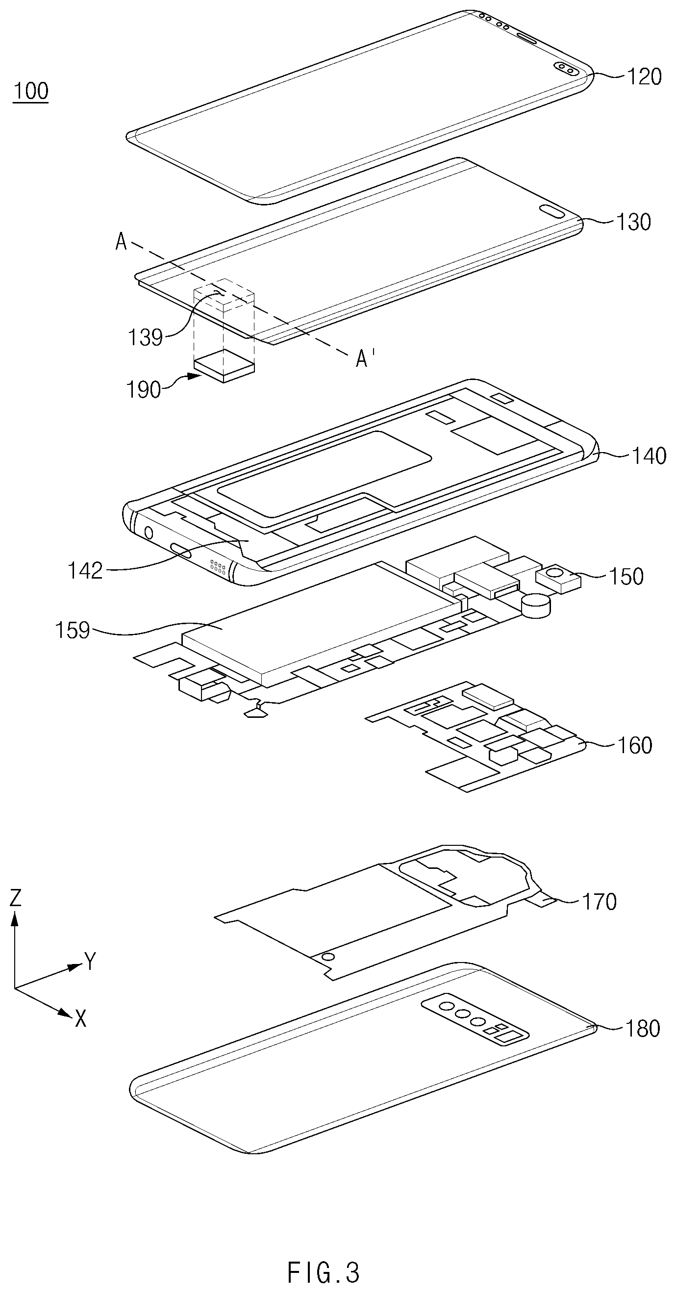 Patent US11785393 Figure 3 – Electronic device including speaker module