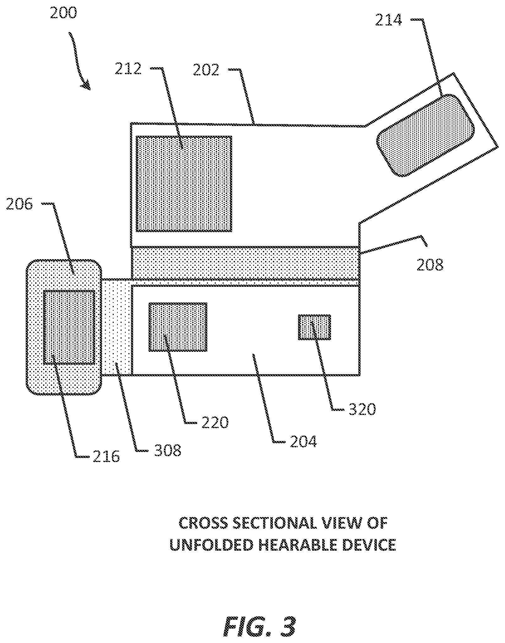 Patent US11785399 Figure 3 – Hearable device comprising integrated device and wireless functionality