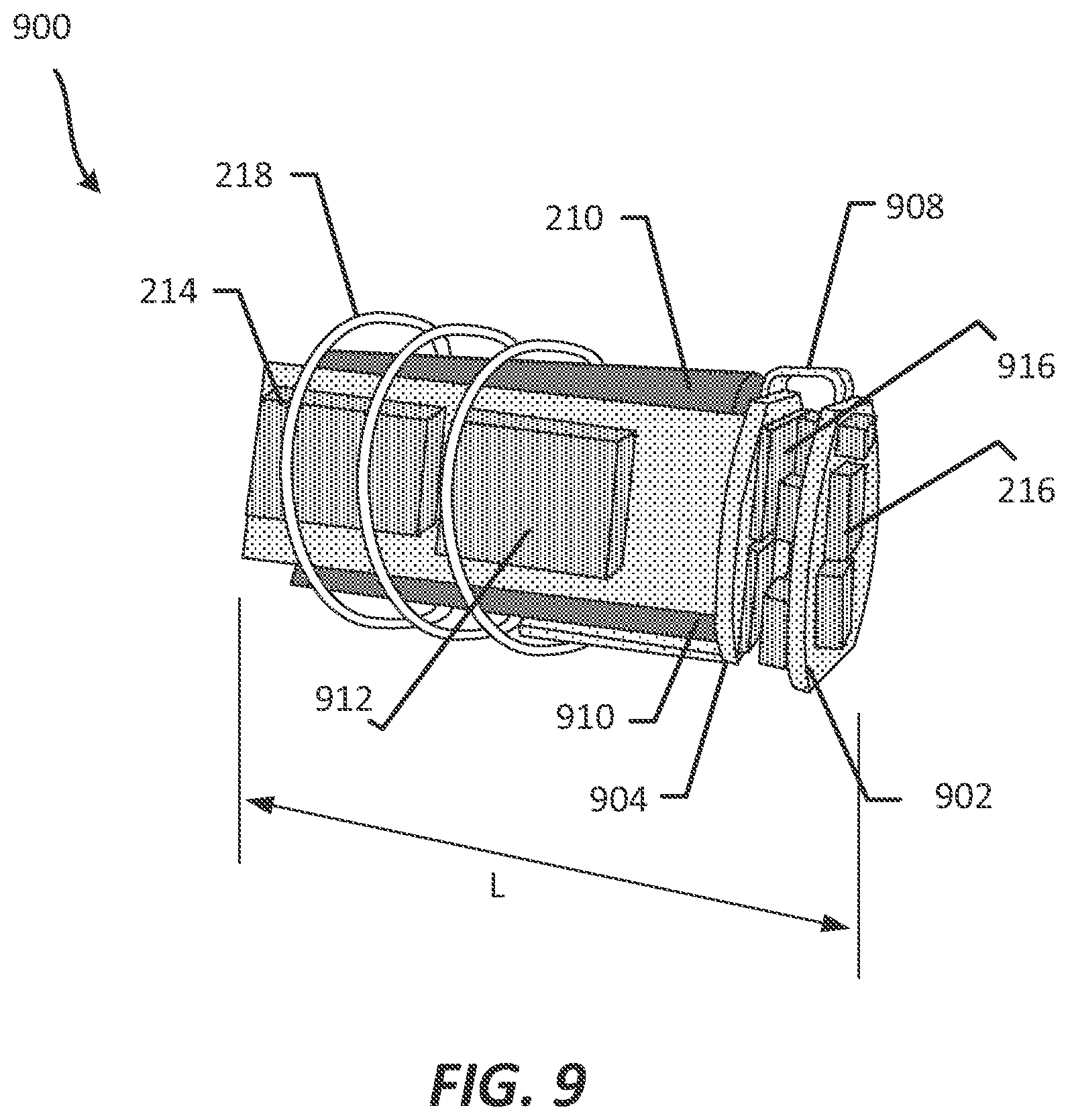 Patent US11785399 Figure 9 – Hearable device comprising integrated device and wireless functionality