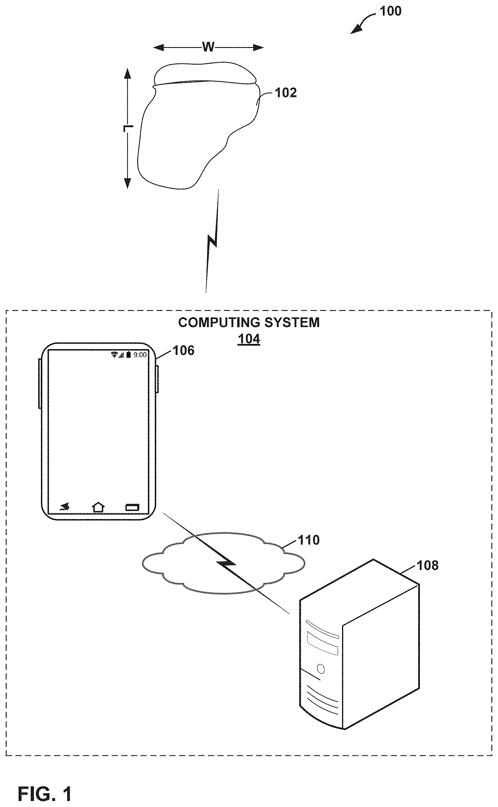 Patent US11785400 Figure 1 – Hearing aid antenna for high-frequency data communication