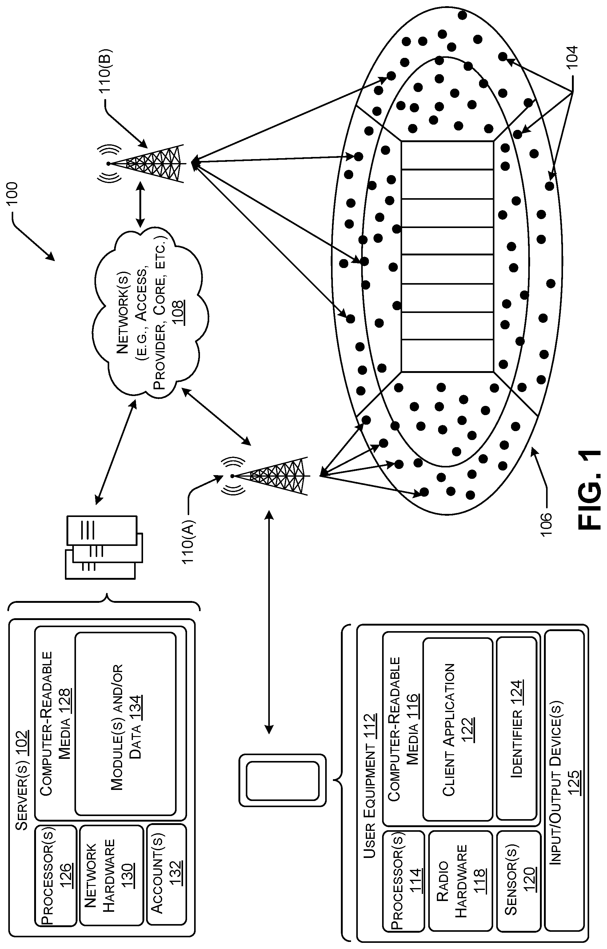 Patent US11785416 Figure 1 – Enhanced algorithms for improved user experience using internet of things sensor integration