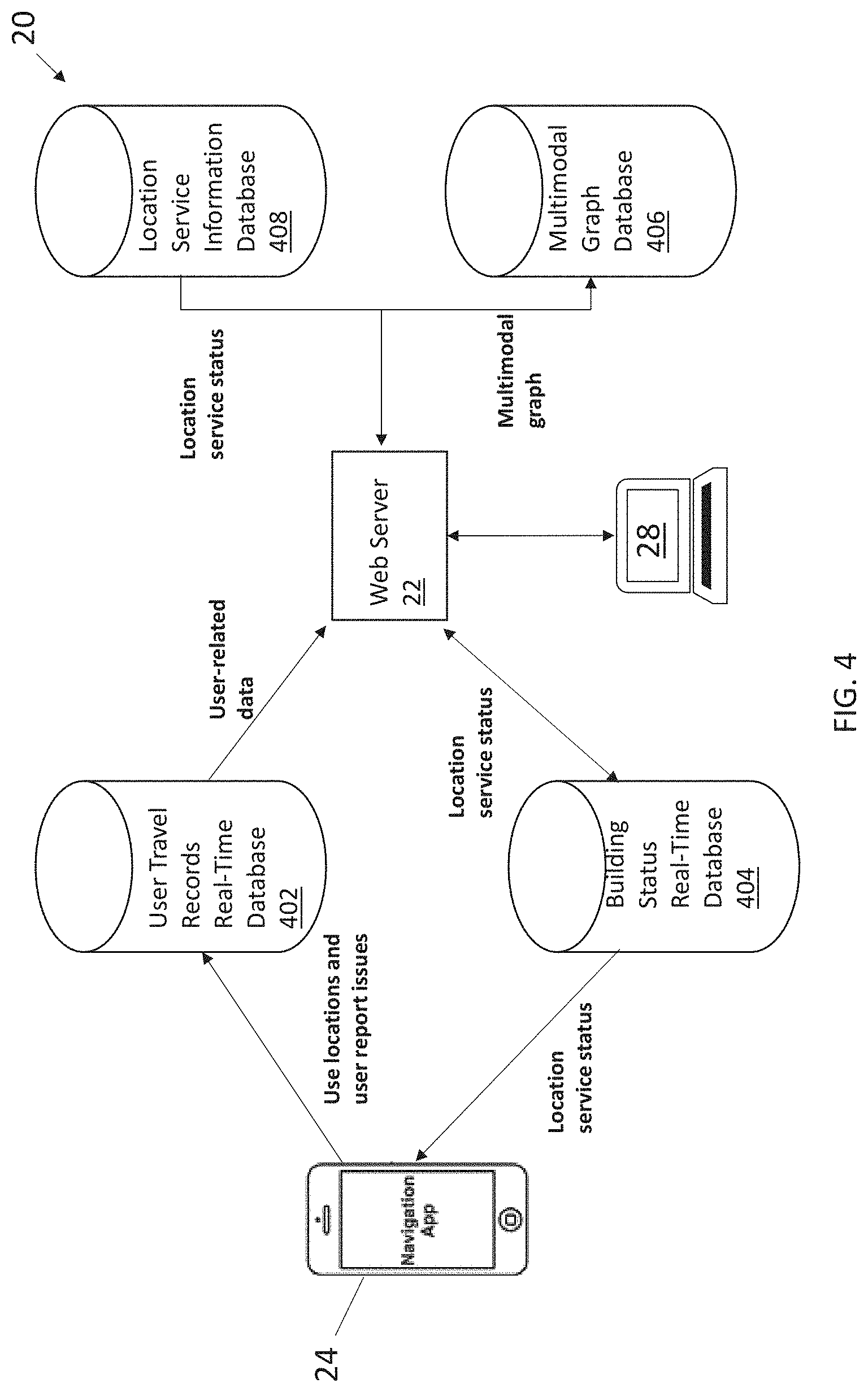 Patent US11785430 Figure 4 – System and method for real-time indoor navigation