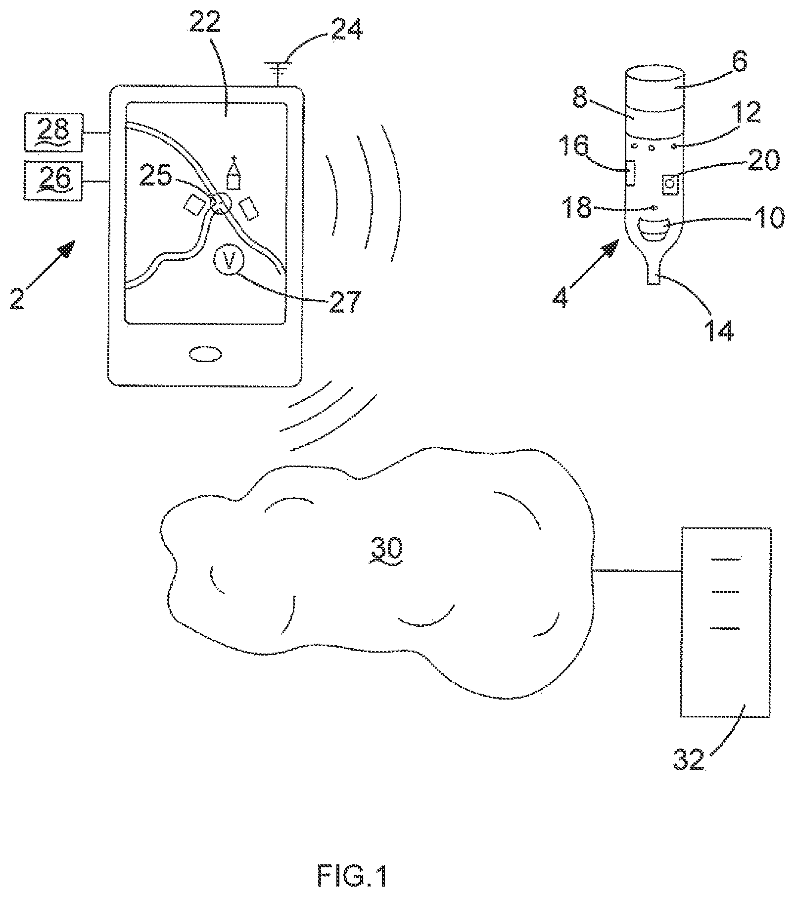 Patent US11785437 Figure 1 – Apparatus for locating an aerosol generation device
