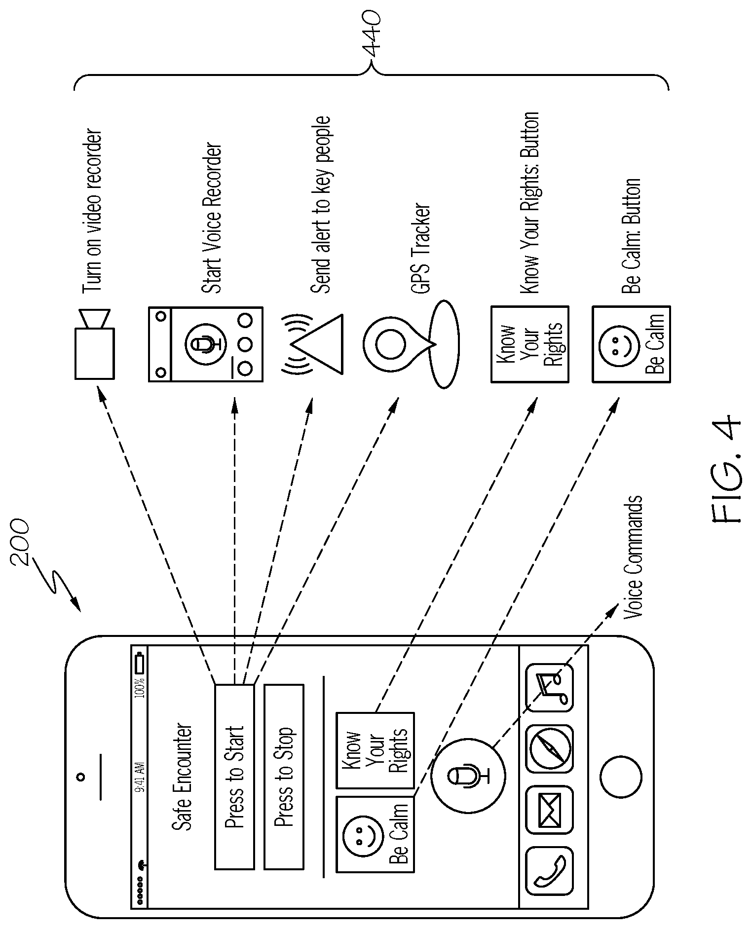 Patent US11785440 Figure 4 – Public safety system and method