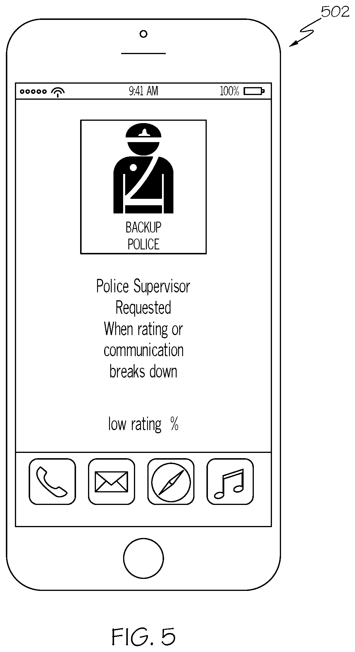 Patent US11785440 Figure 5 – Public safety system and method