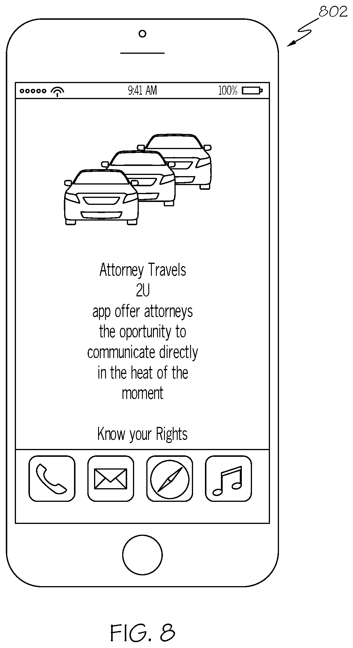 Patent US11785440 Figure 8 – Public safety system and method