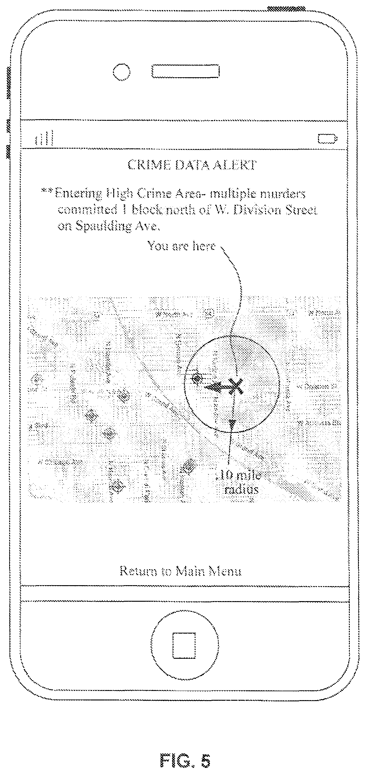Patent US11785458 Figure 5 – Security and public safety application for a mobile device