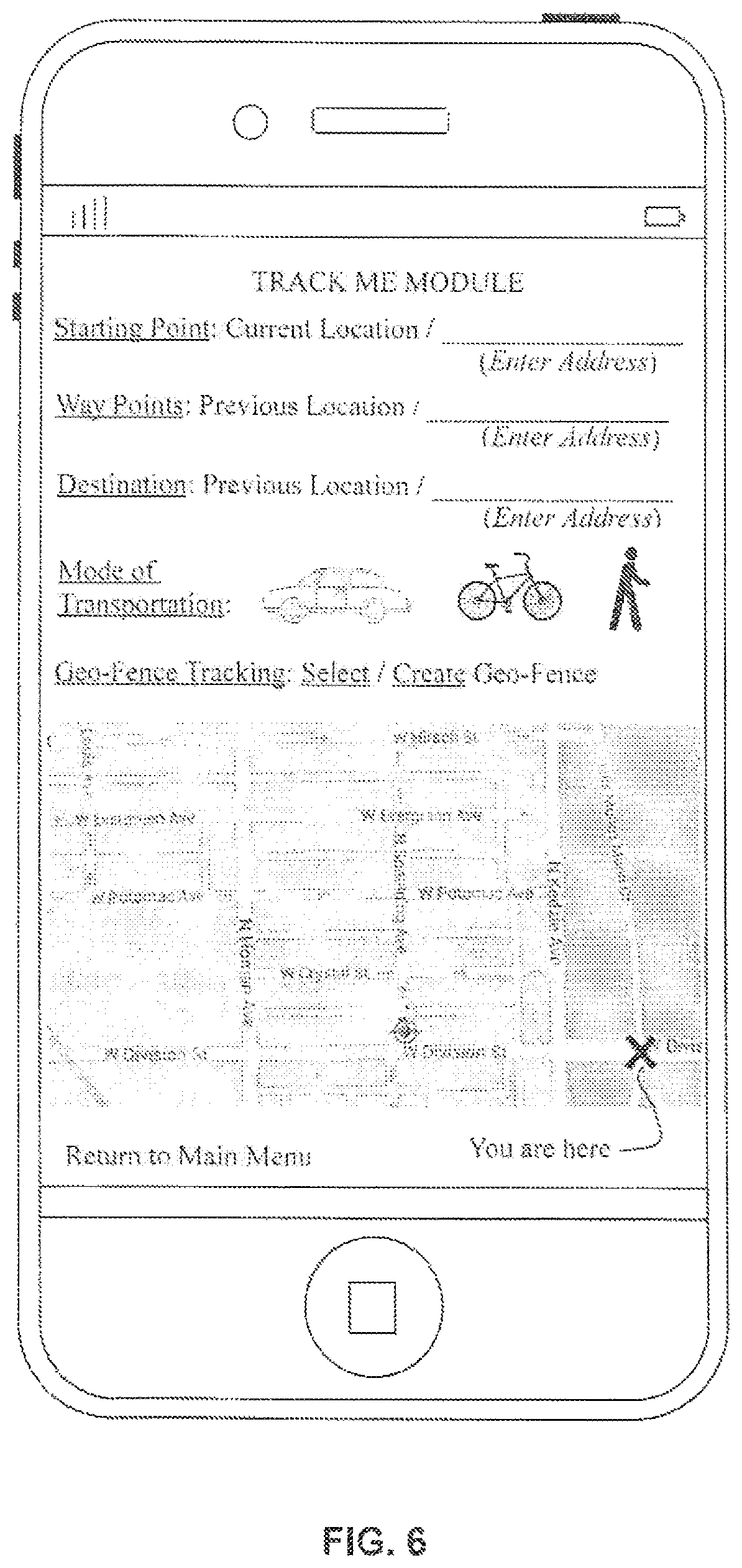 Patent US11785458 Figure 6 – Security and public safety application for a mobile device