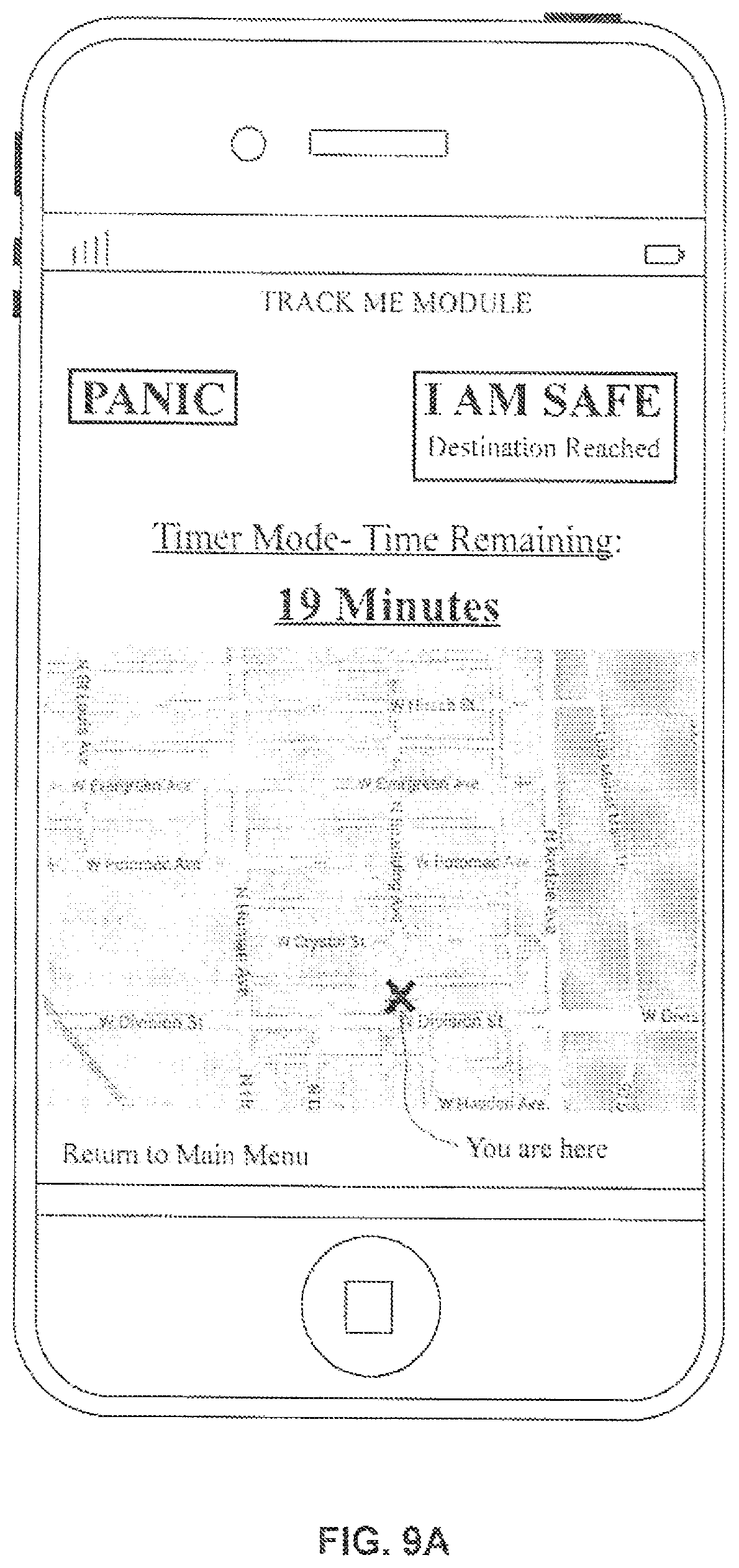 Patent US11785458 Figure 10 – Security and public safety application for a mobile device