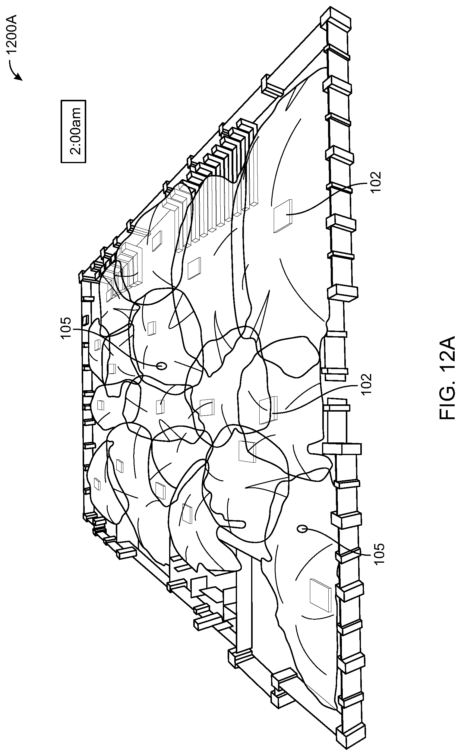 Patent US11785477 Figure 12 – Three-dimensional visualization of Wi-Fi signal propagation based on telemetry data