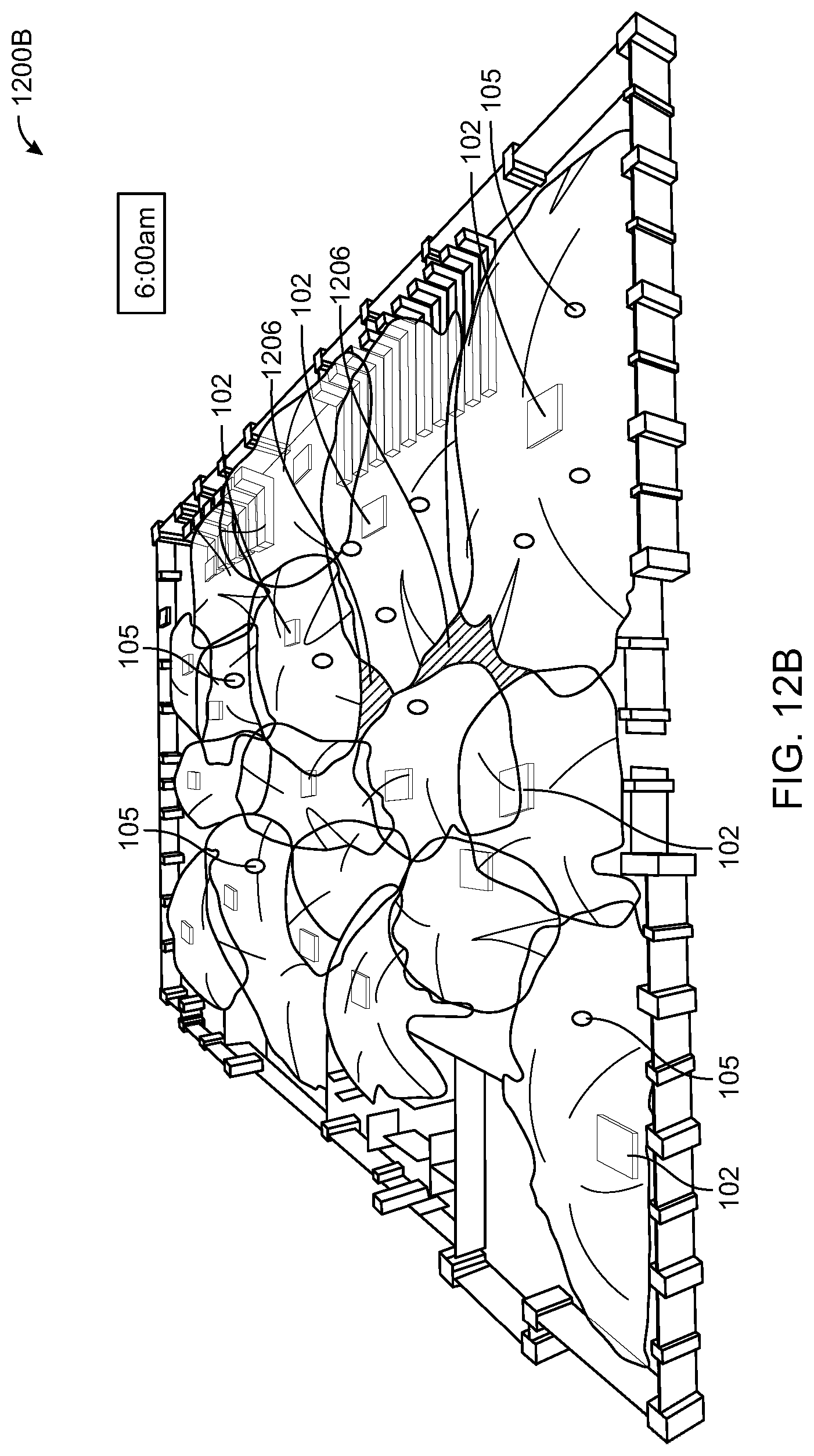 Patent US11785477 Figure 13 – Three-dimensional visualization of Wi-Fi signal propagation based on telemetry data