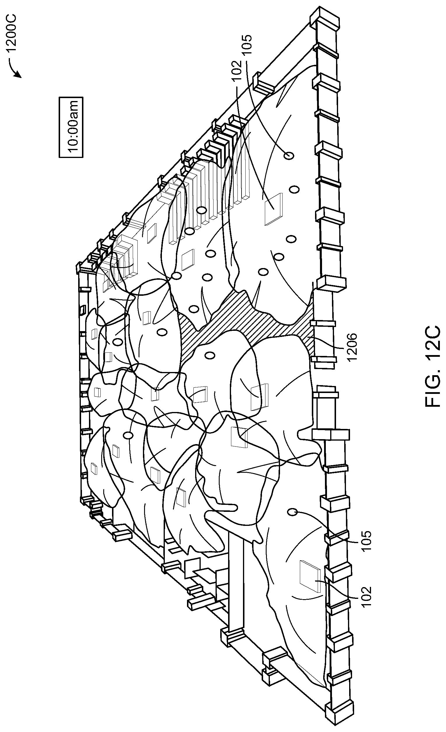 Patent US11785477 Figure 14 – Three-dimensional visualization of Wi-Fi signal propagation based on telemetry data