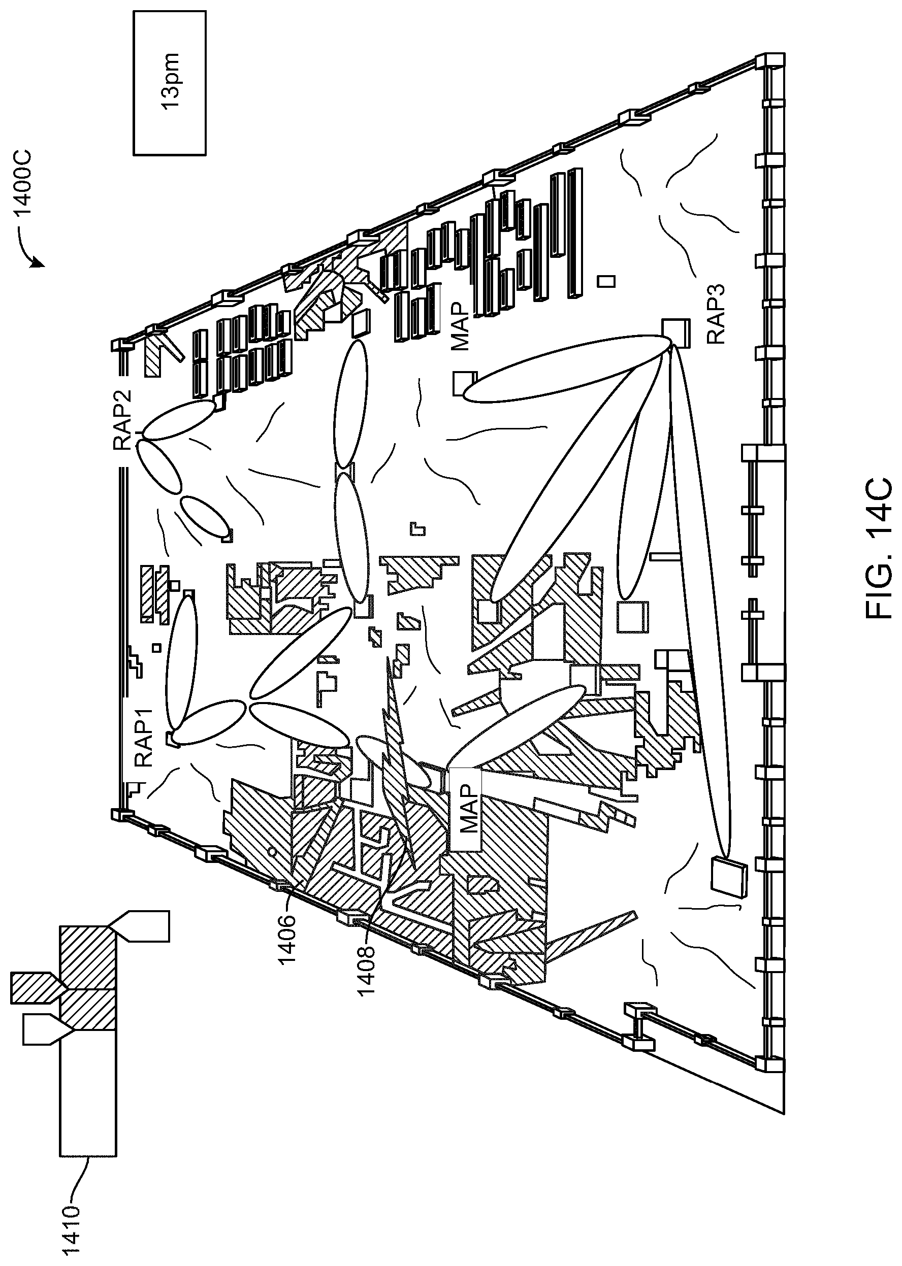 Patent US11785477 Figure 19 – Three-dimensional visualization of Wi-Fi signal propagation based on telemetry data