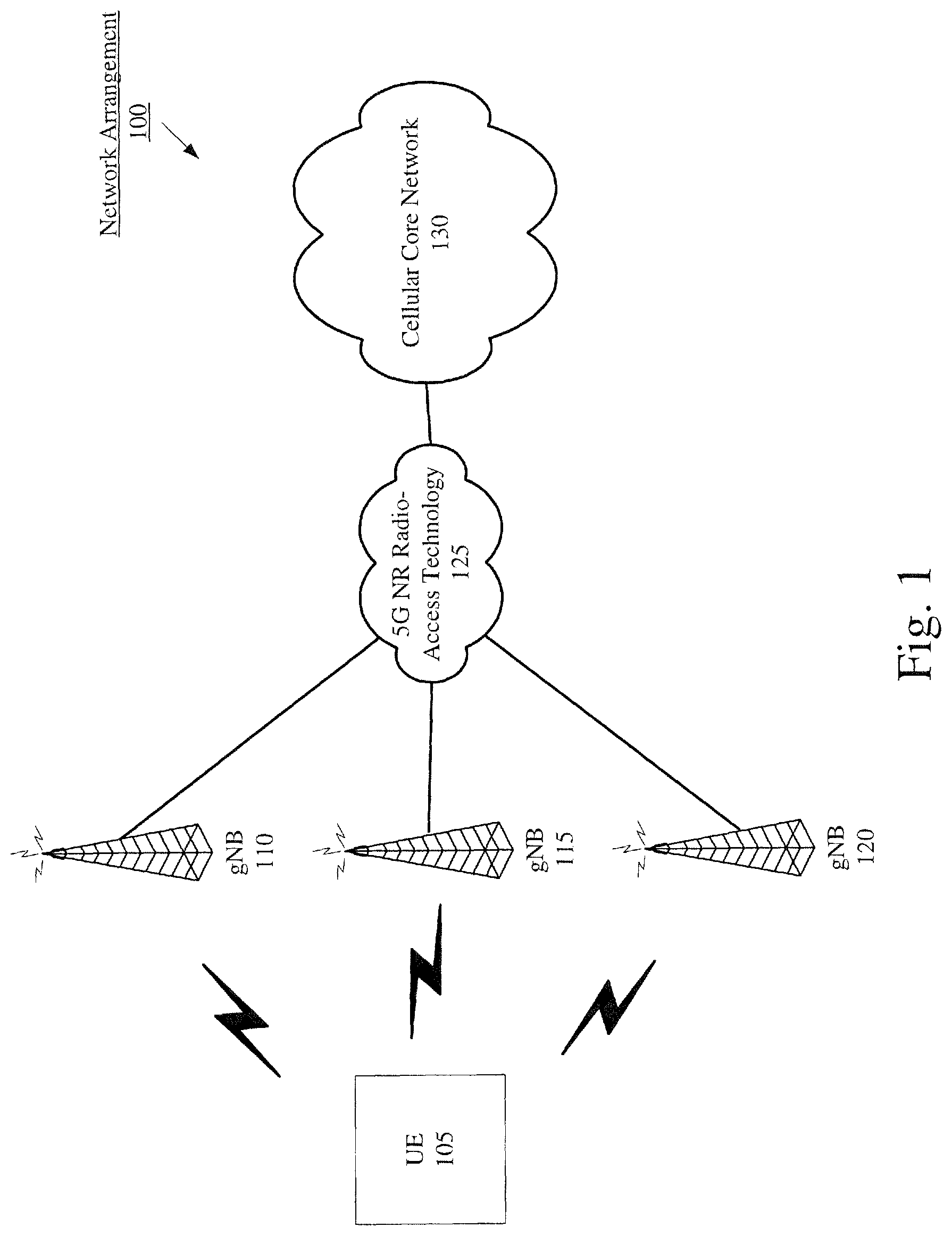 Patent US11785545 — Inactive mode operations — Figure 1