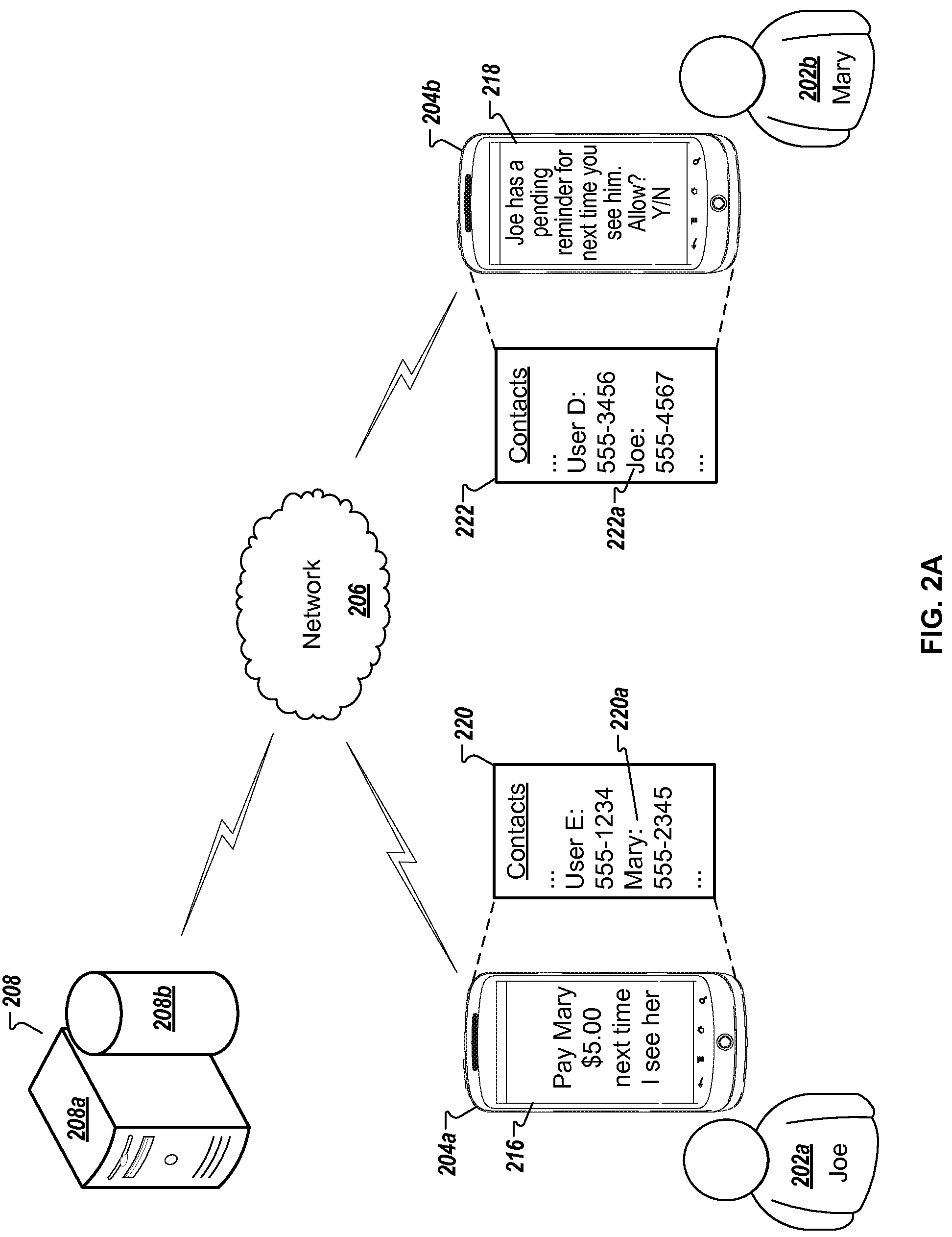 Patent US11785572 Figure 2 – Reminders based on device proximity using Bluetooth LE
