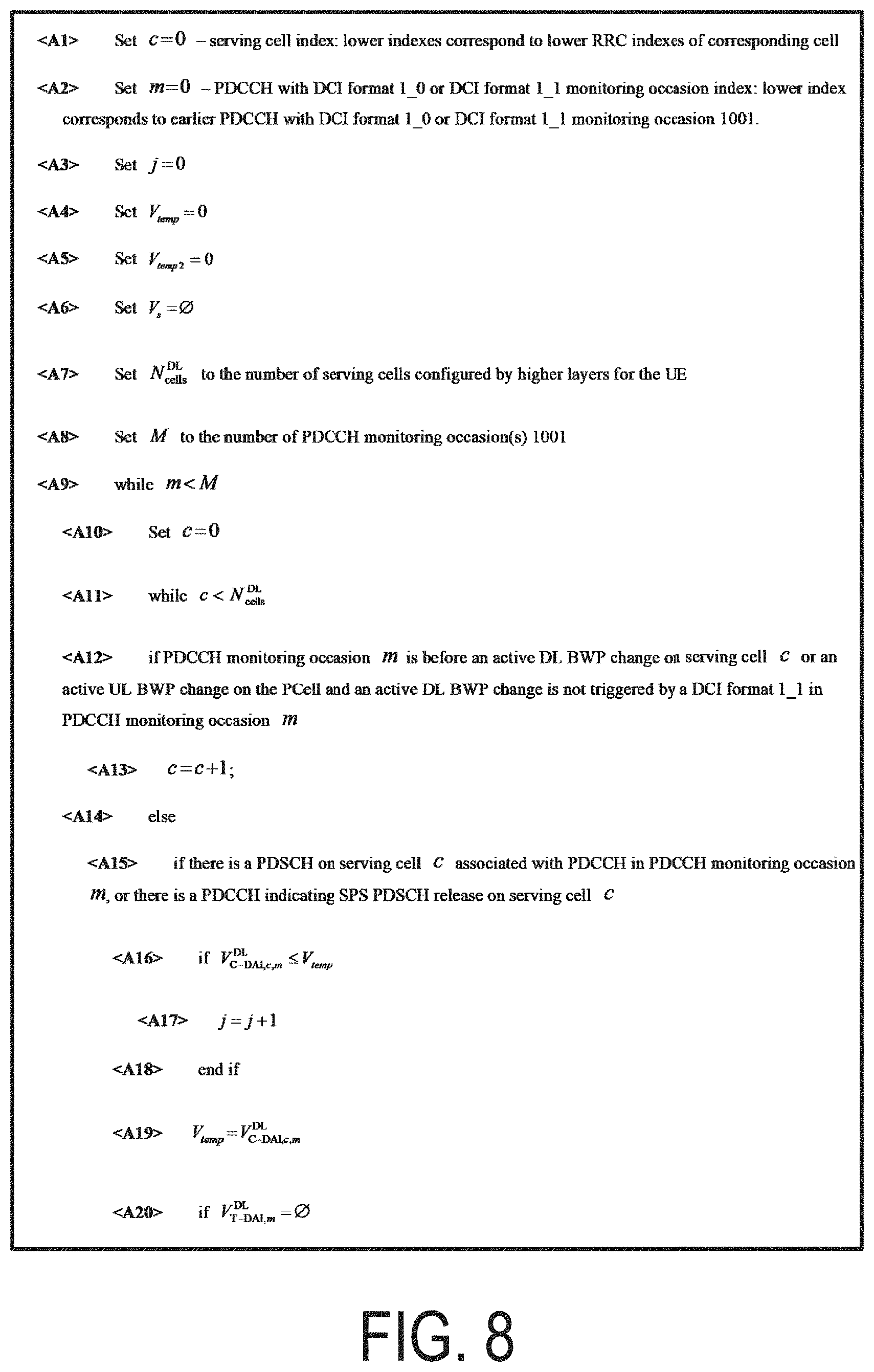 Patent US11785597 Figure 8 – Terminal apparatus, base station apparatus, and communication method
