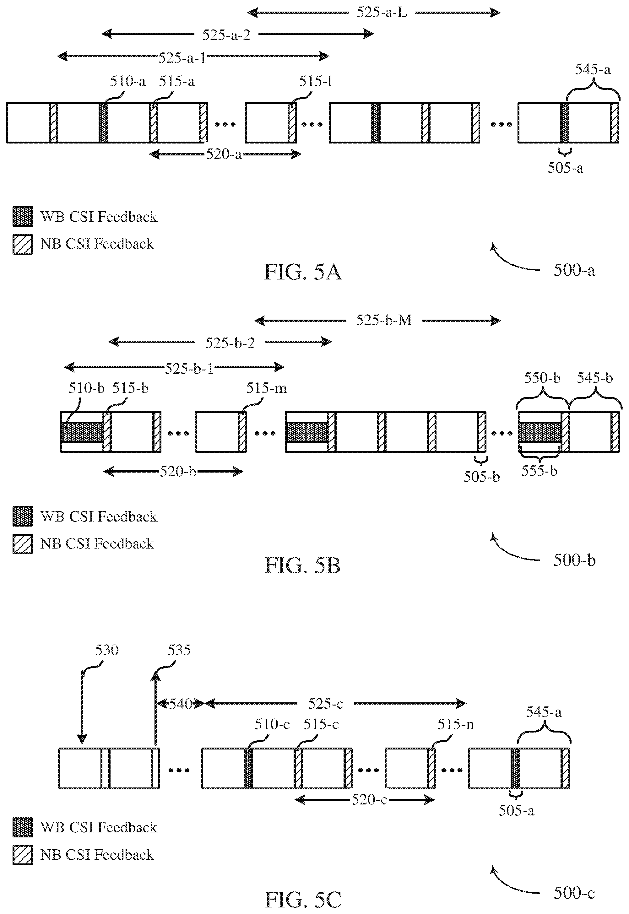 Patent US11785602 Figure 5 – Channel state information feedback for flexible uplink control signaling