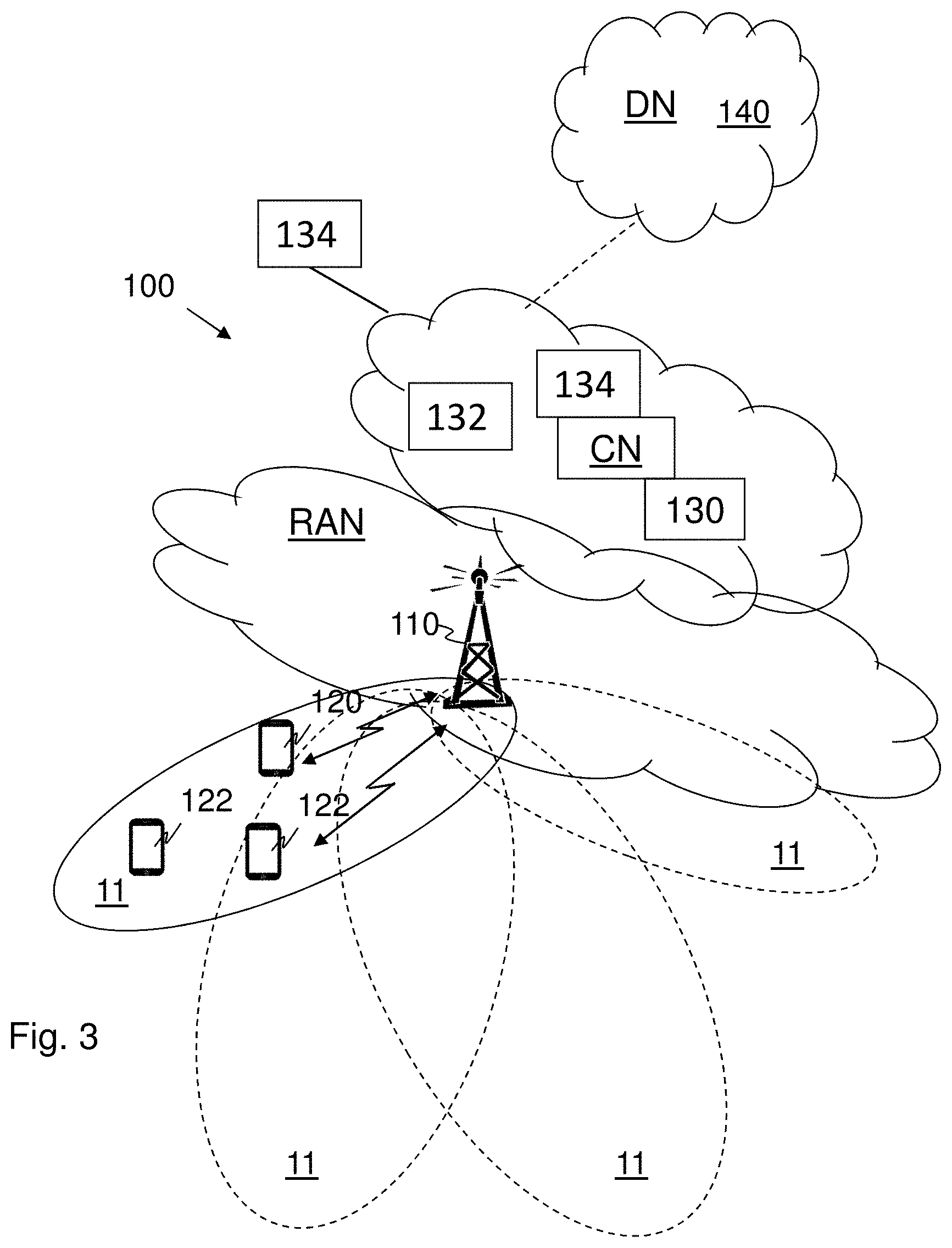Patent US11785619 Figure 2 – Radio network node, a wireless device and methods therein for transmission and reception of positioning system information