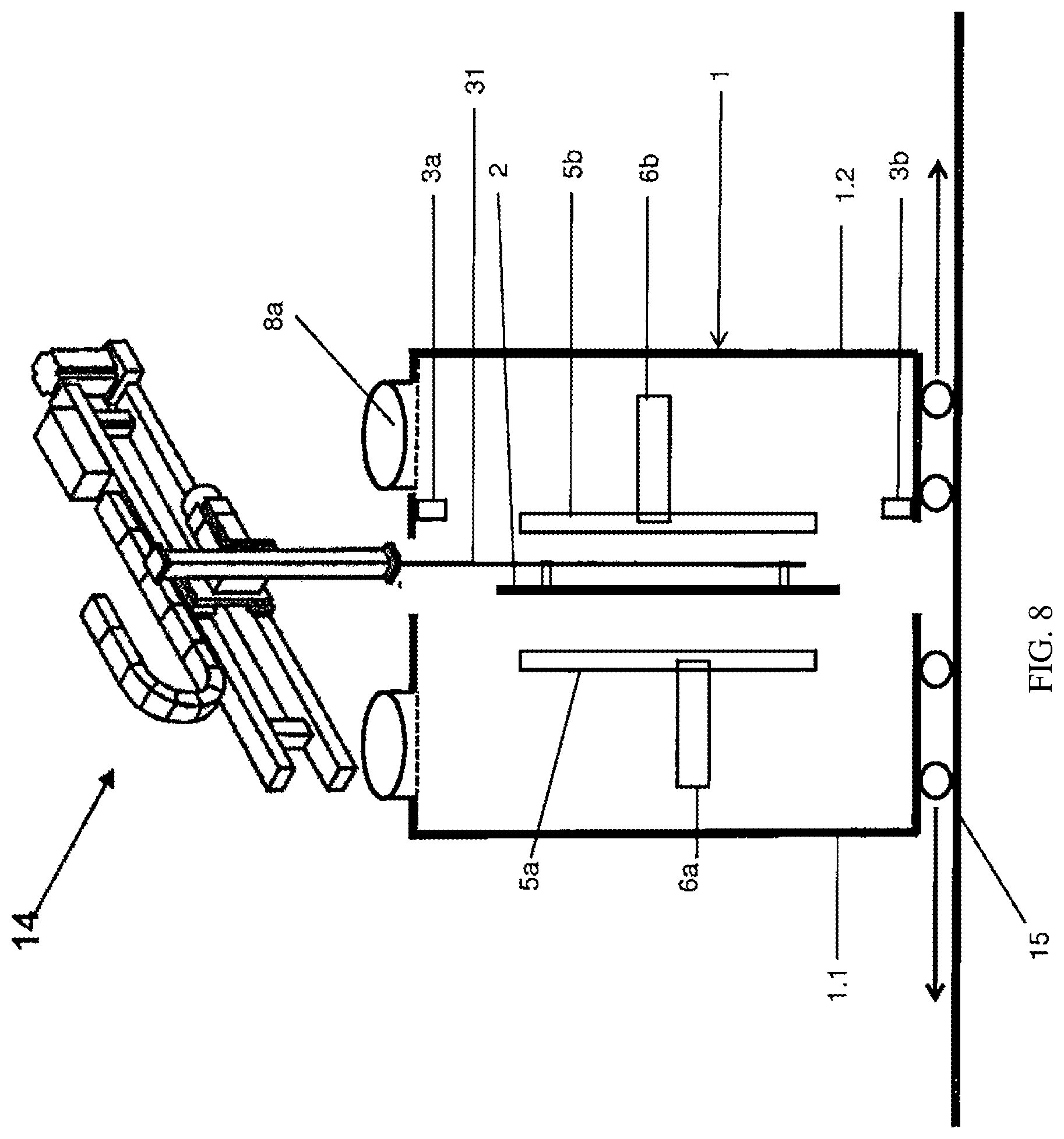 Patent US11785671 Figure 8 – Method and device for producing molded parts with a semi-finished product