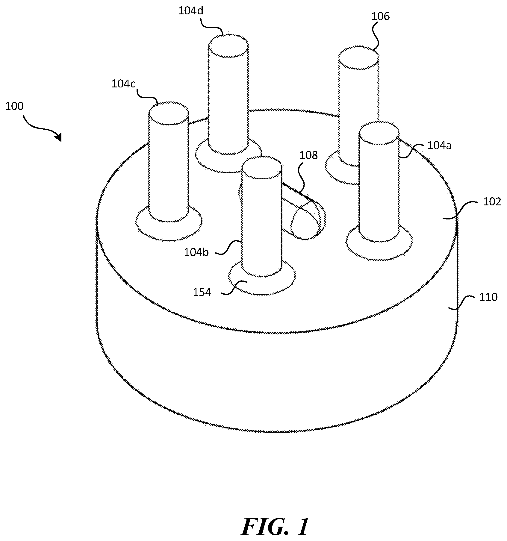 Patent US11785674 — Multiple pillar liquid heater — Figure 1