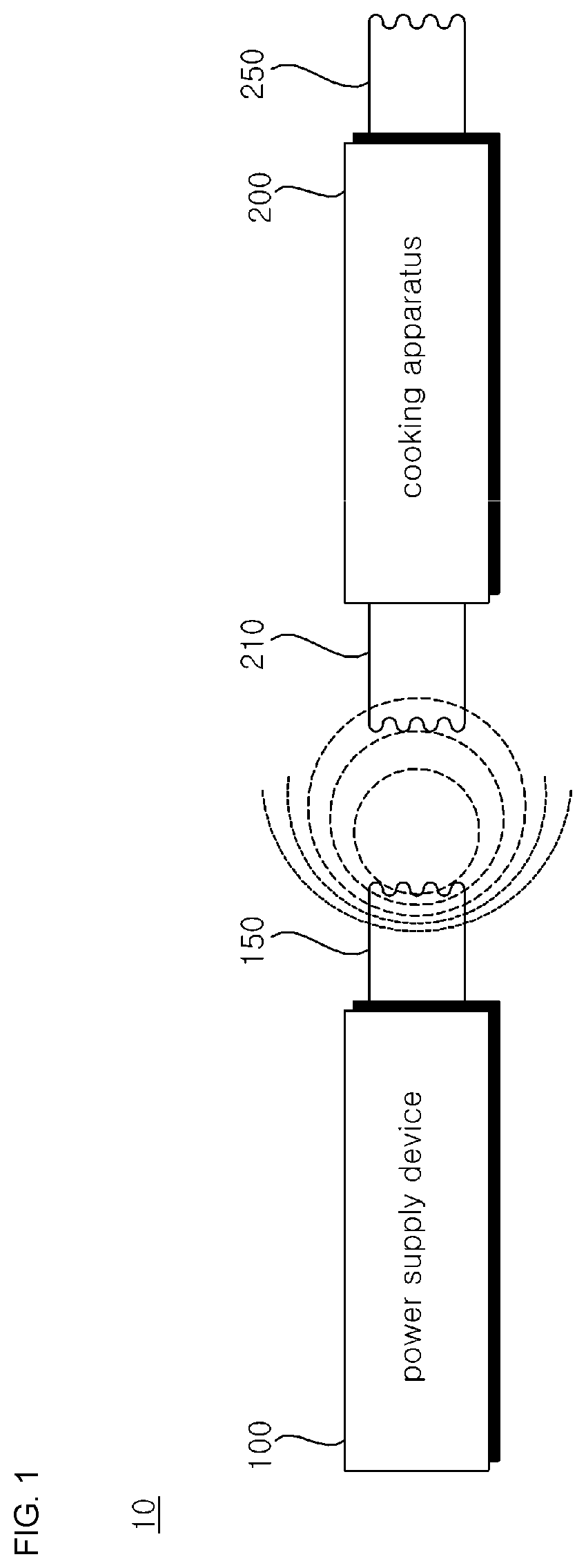 Patent US11785676 — Cooking apparatus and cooking system including the same — Figure 1