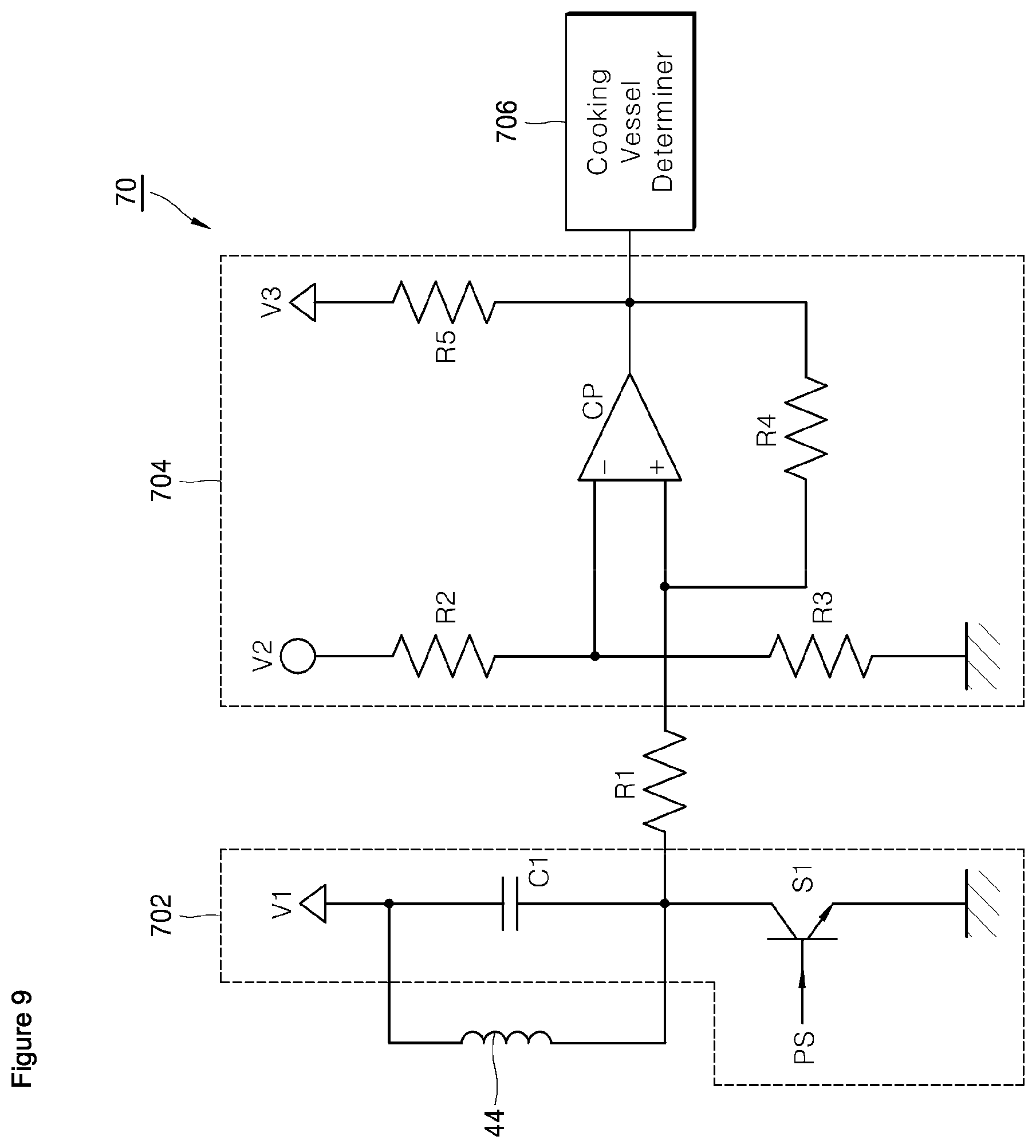 Patent US11785680 Figure 8 – Induction heating device and method for sensing a cooking vessel on an induction heating device