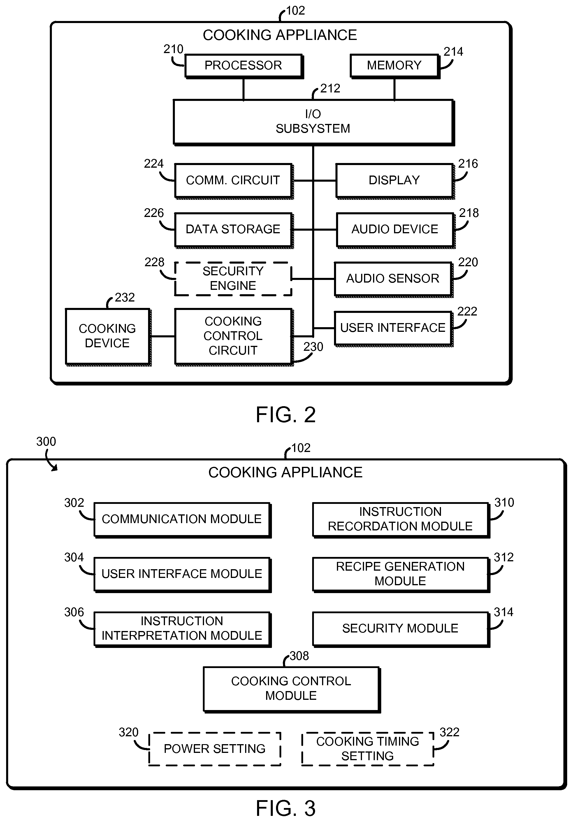 Patent US11785681 Figure 2 – Technologies for controlling cooking appliances using shared cooking recipes