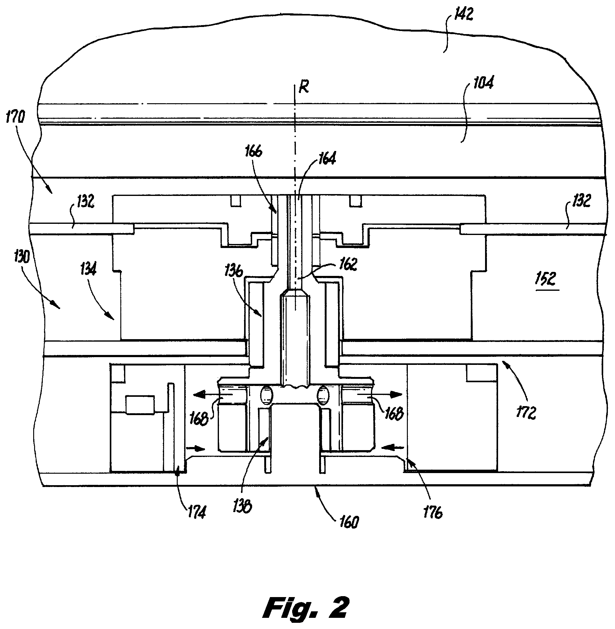 Patent US11785682 Figure 2 – Stirrer drive shaft with ventilation