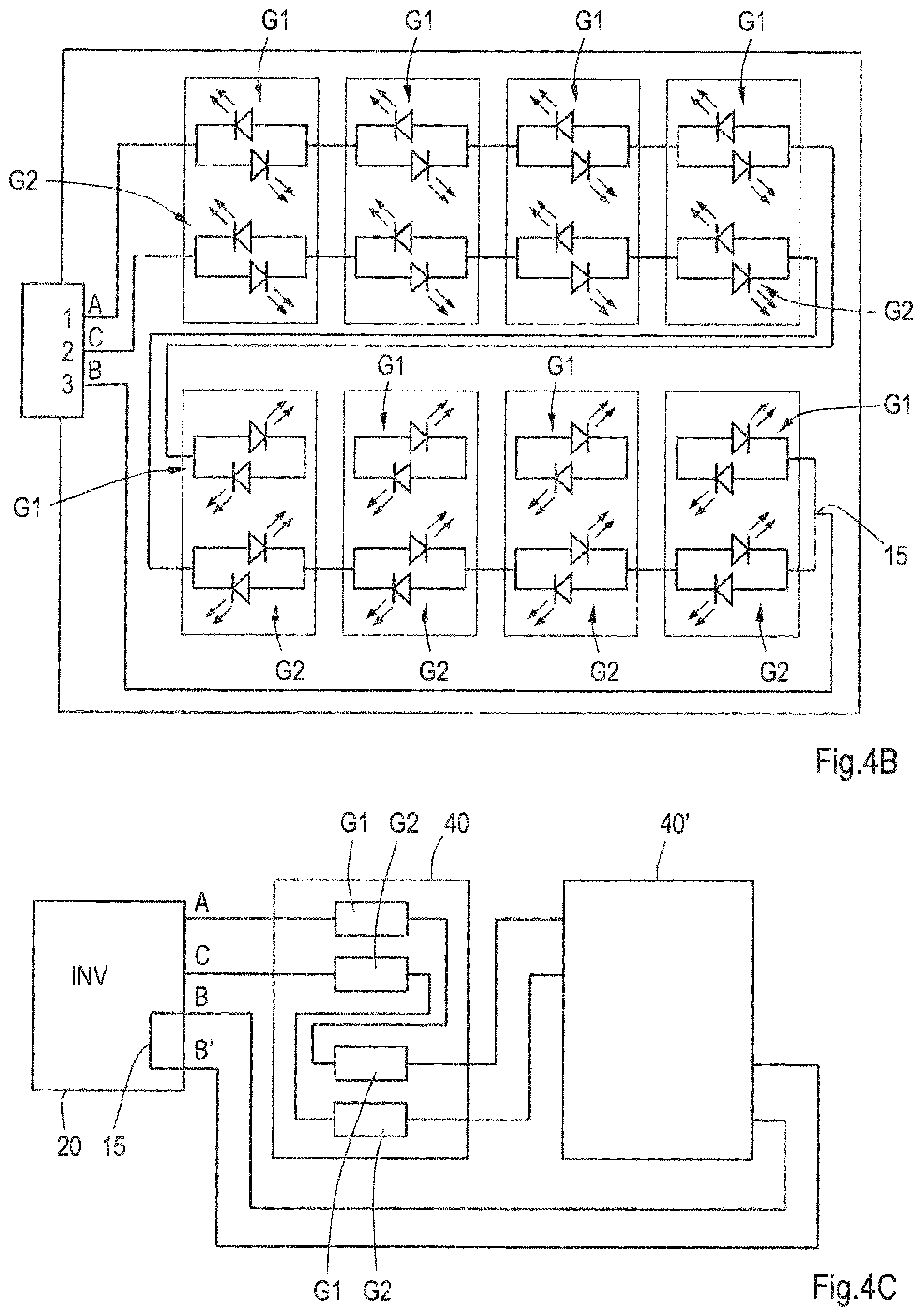 Patent US11785689 Figure 5 – Light system with anti-parallel LEDs