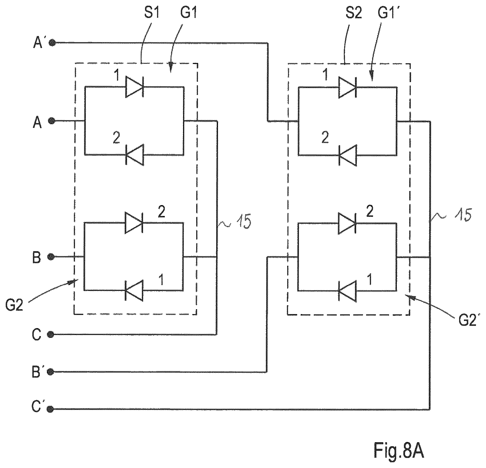 Patent US11785689 Figure 9 – Light system with anti-parallel LEDs