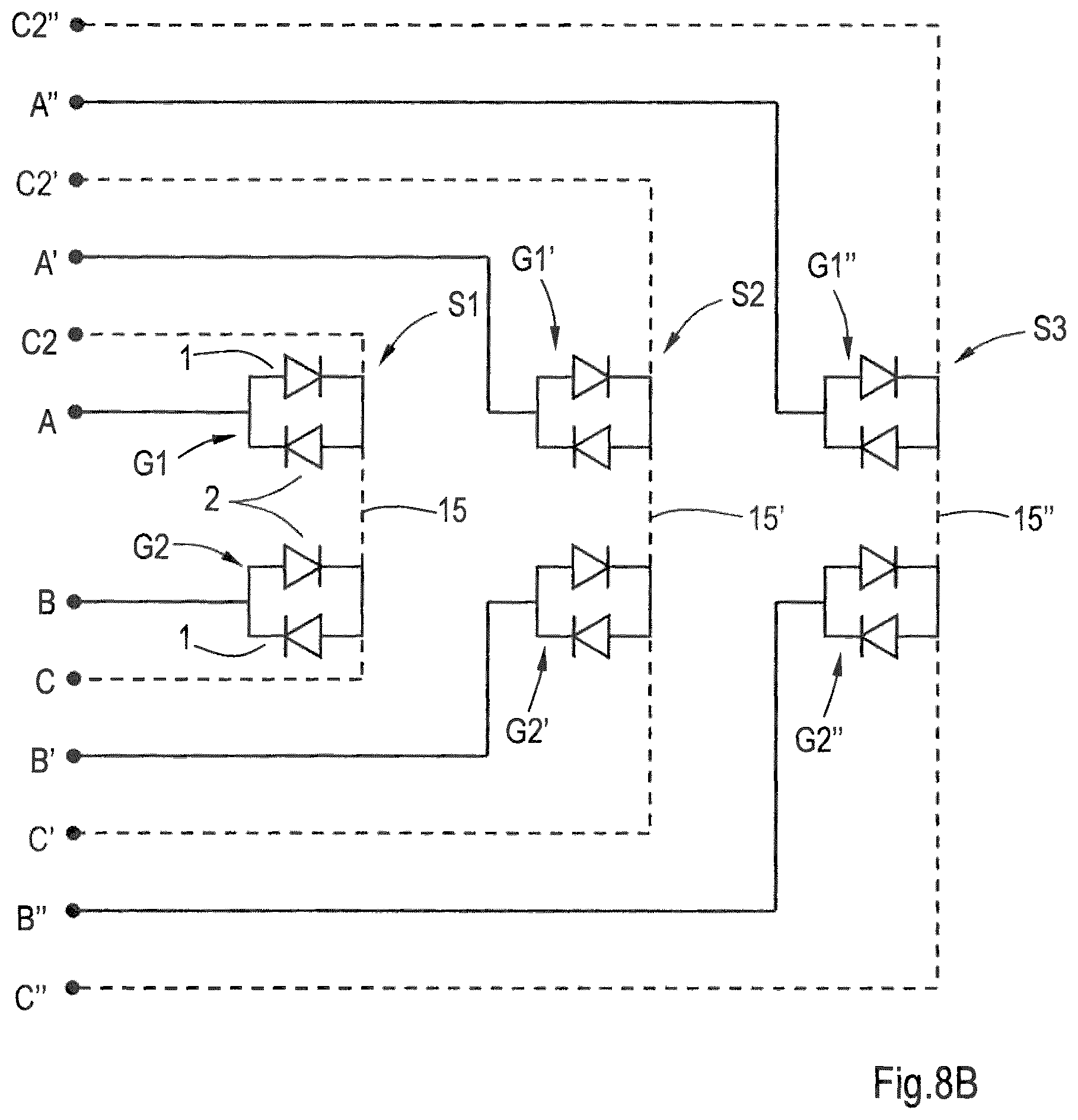 Patent US11785689 Figure 10 – Light system with anti-parallel LEDs