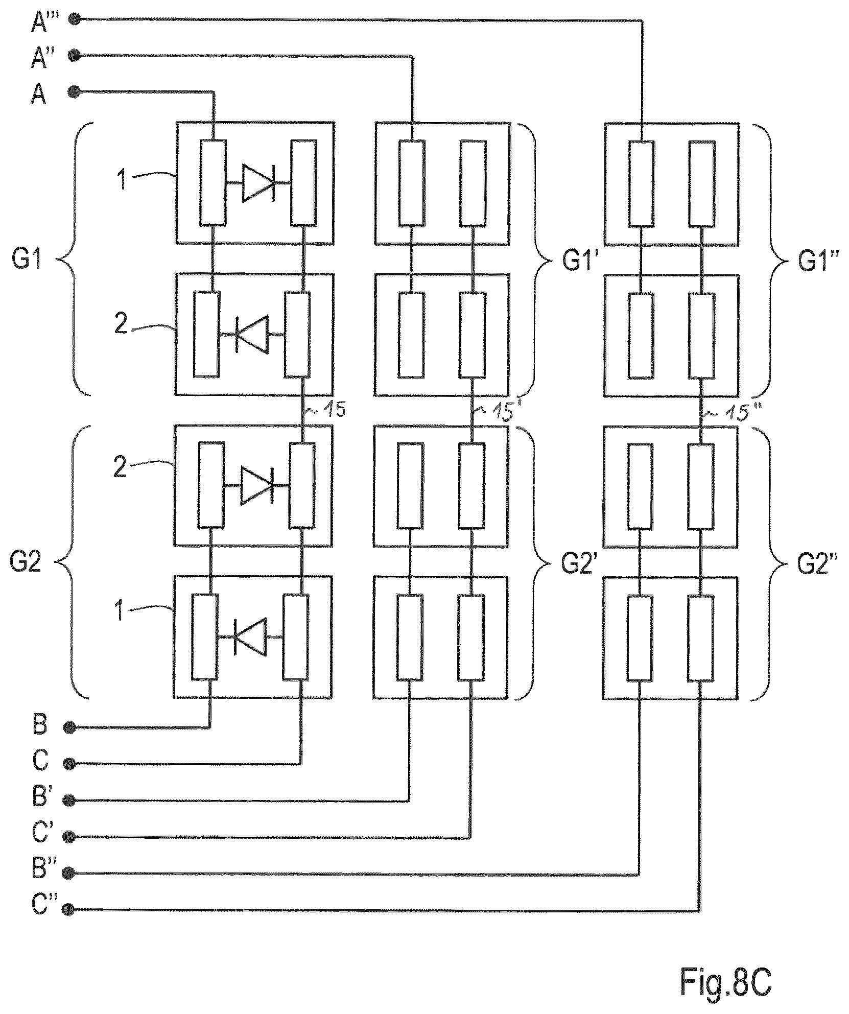 Patent US11785689 Figure 11 – Light system with anti-parallel LEDs
