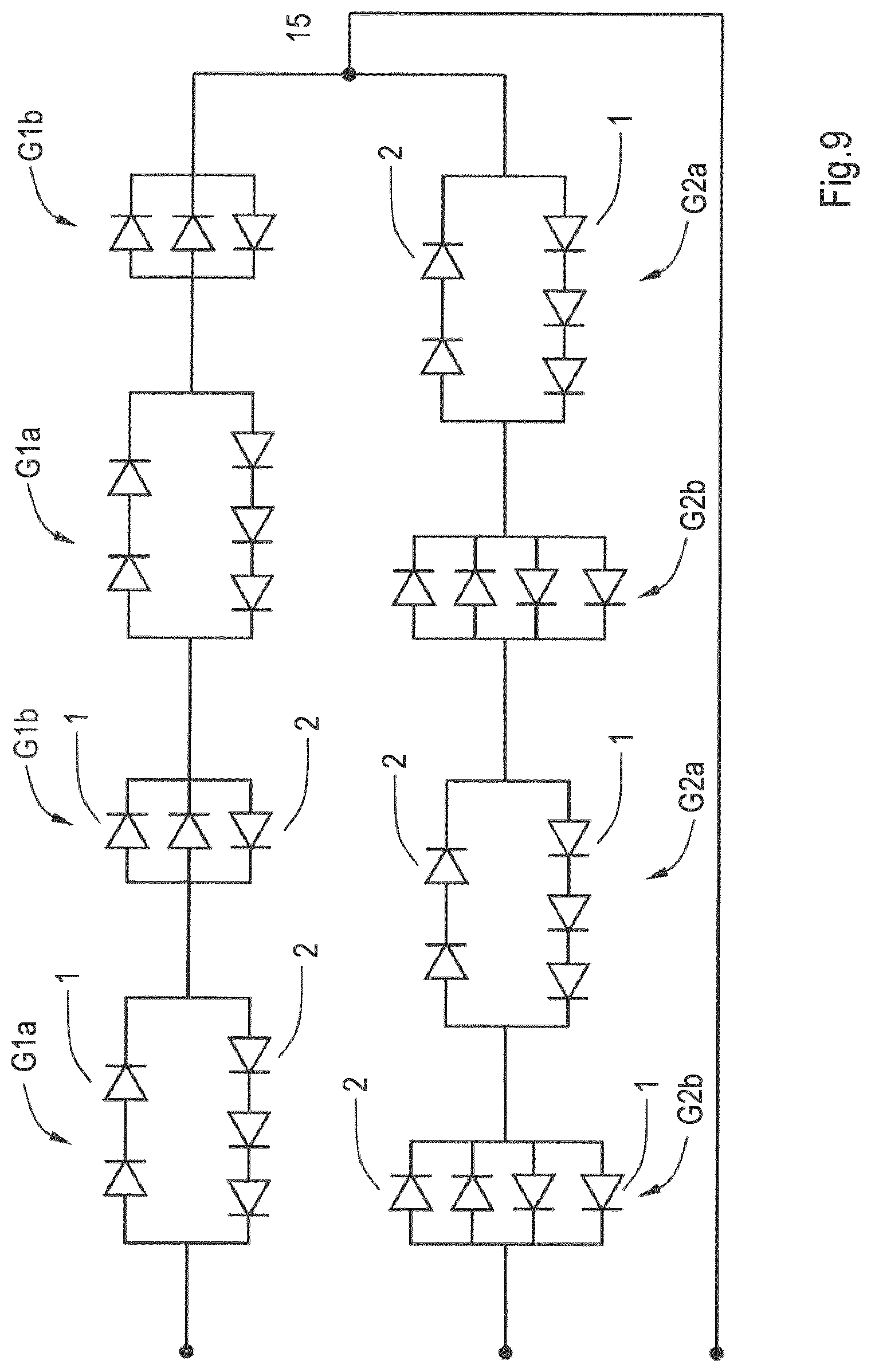 Patent US11785689 Figure 12 – Light system with anti-parallel LEDs