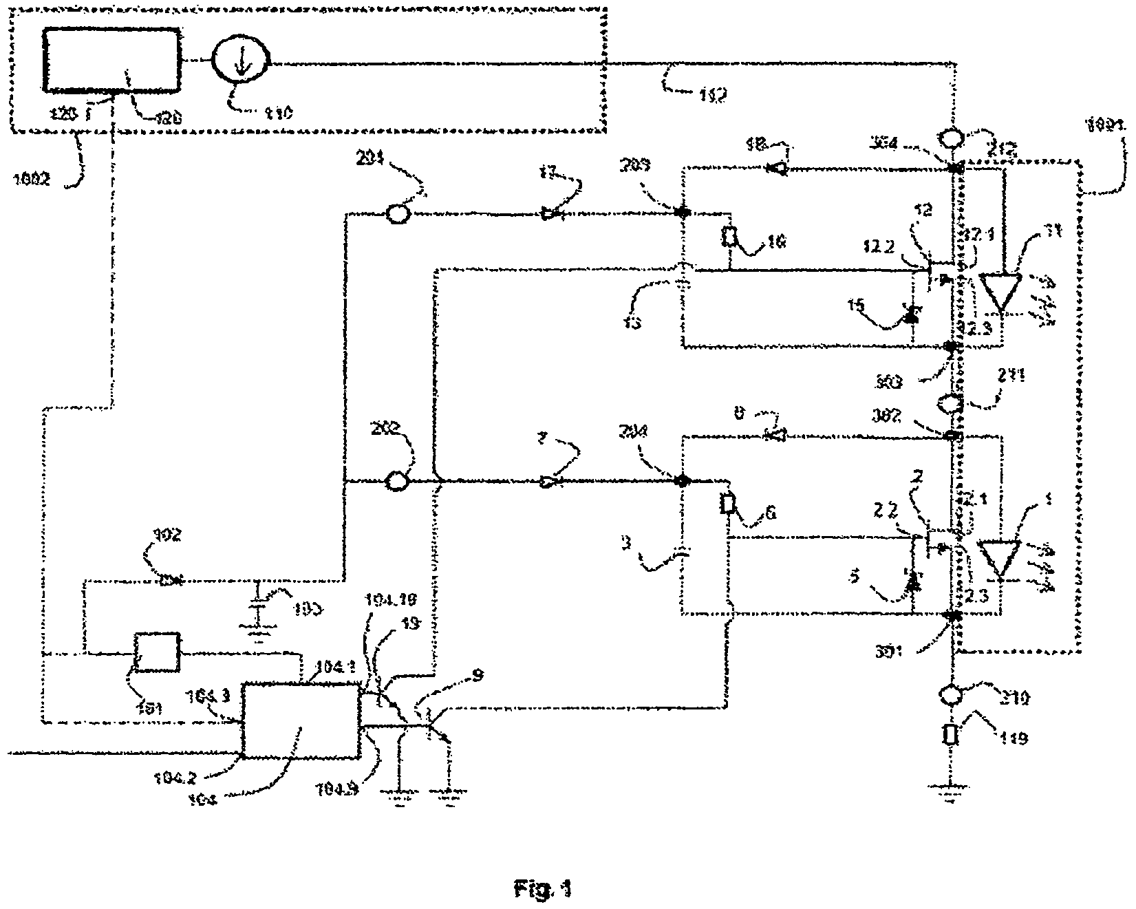 Patent US11785691 Figure 1 – Control circuits and methods for driving at least one LED group