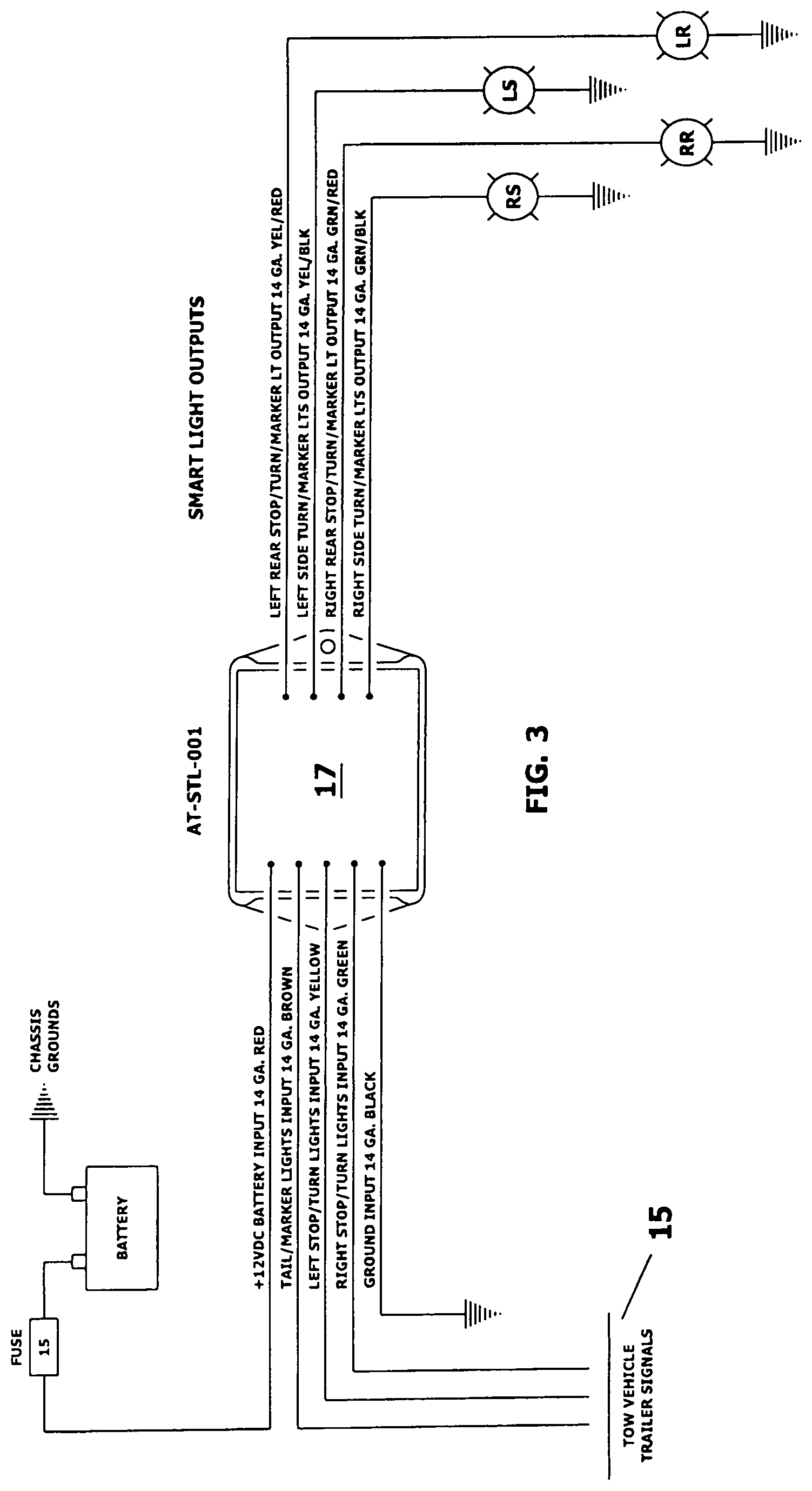 Patent US11785692 Figure 3 – Supplemental exterior lighting system for recreational vehicles